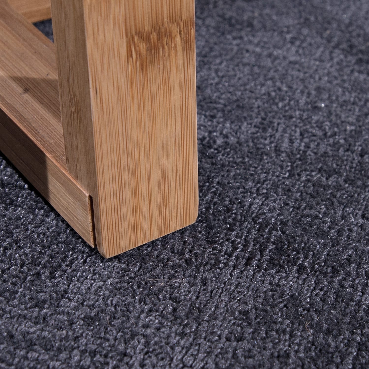 Handgewebter Teppich Randers Anthrazit