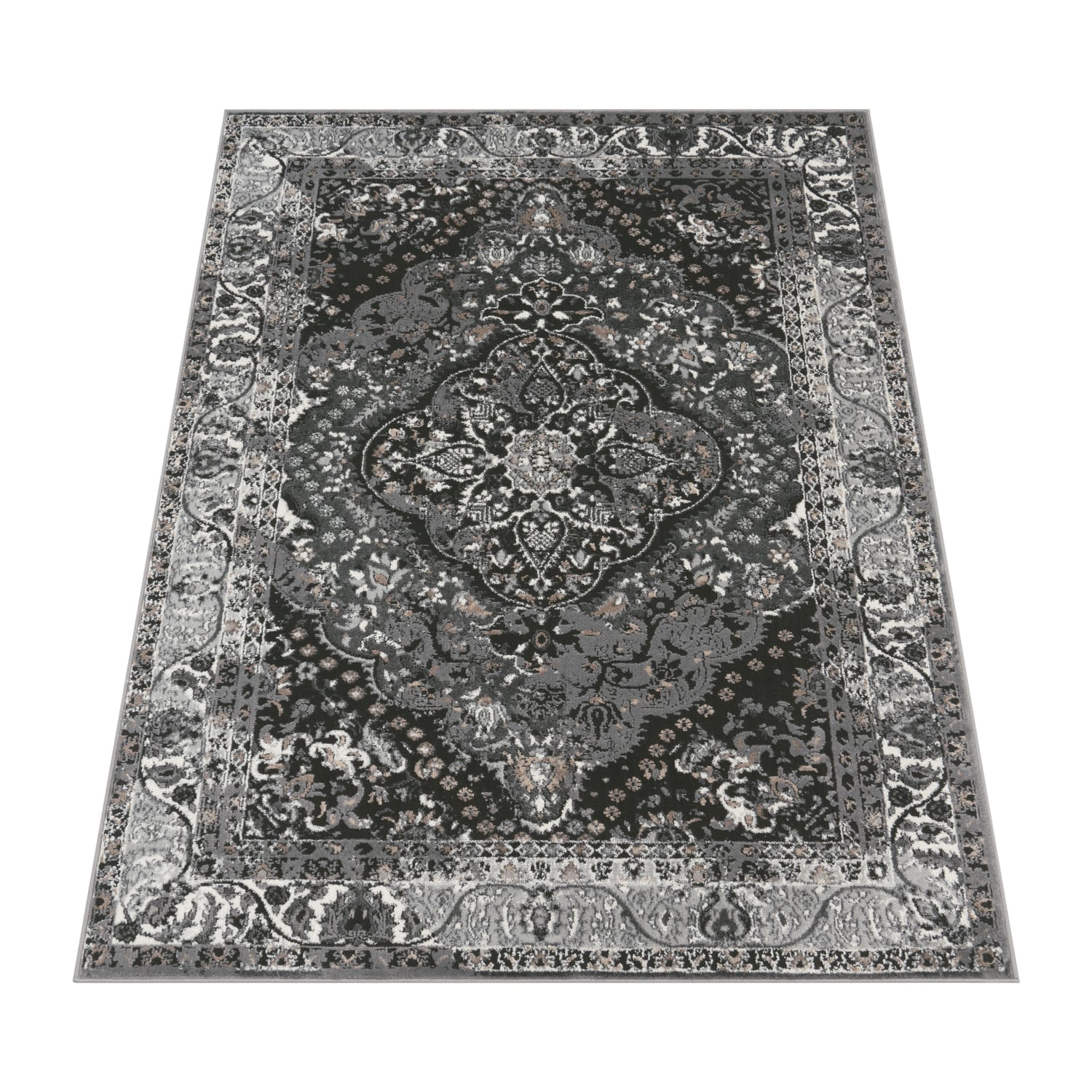 Vintage Teppich Pescara Schwarz