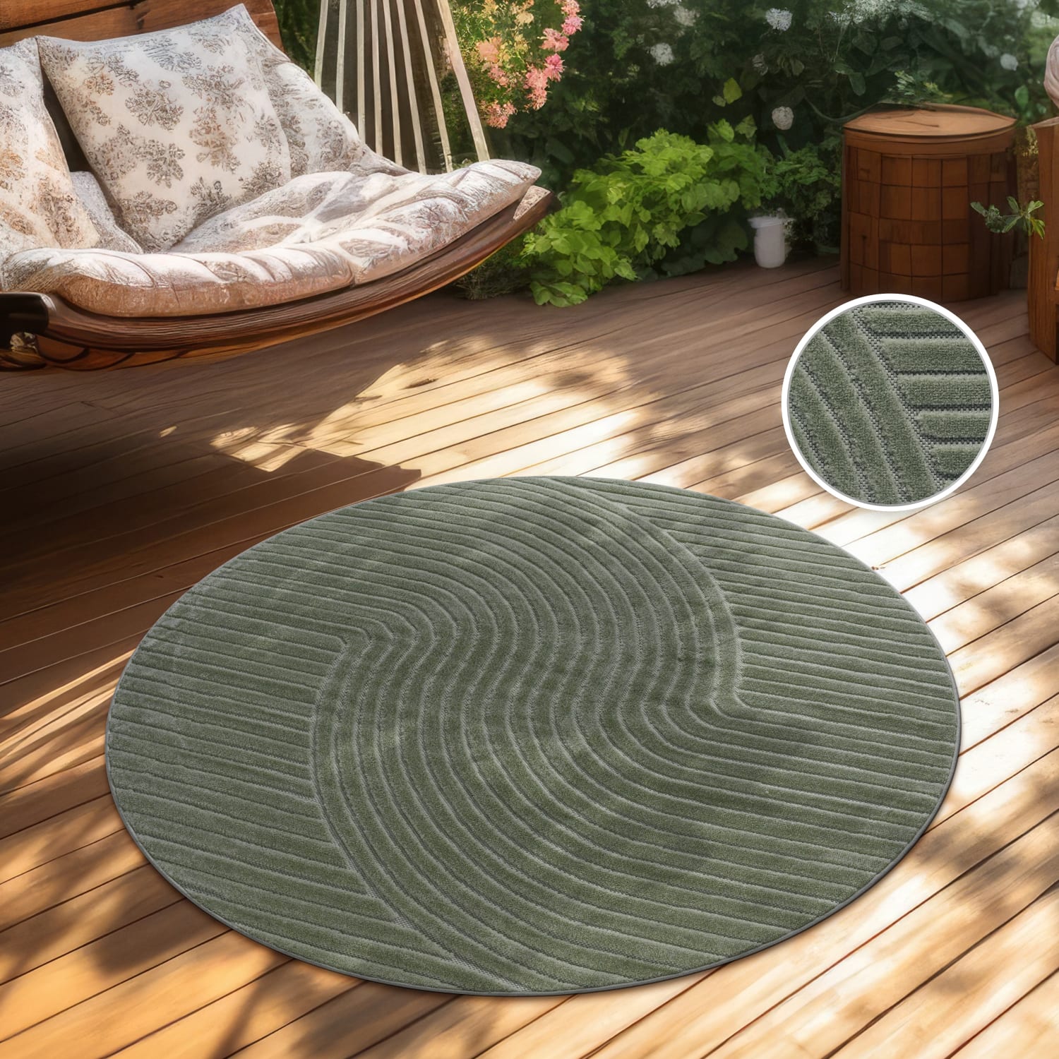 In- & Outdoor-Teppich Cotton Grün