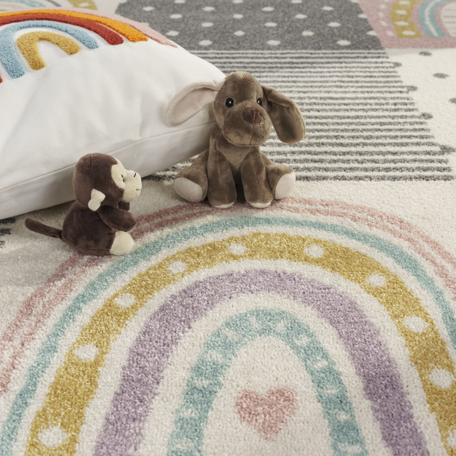Kinder-Teppich Nino Pink