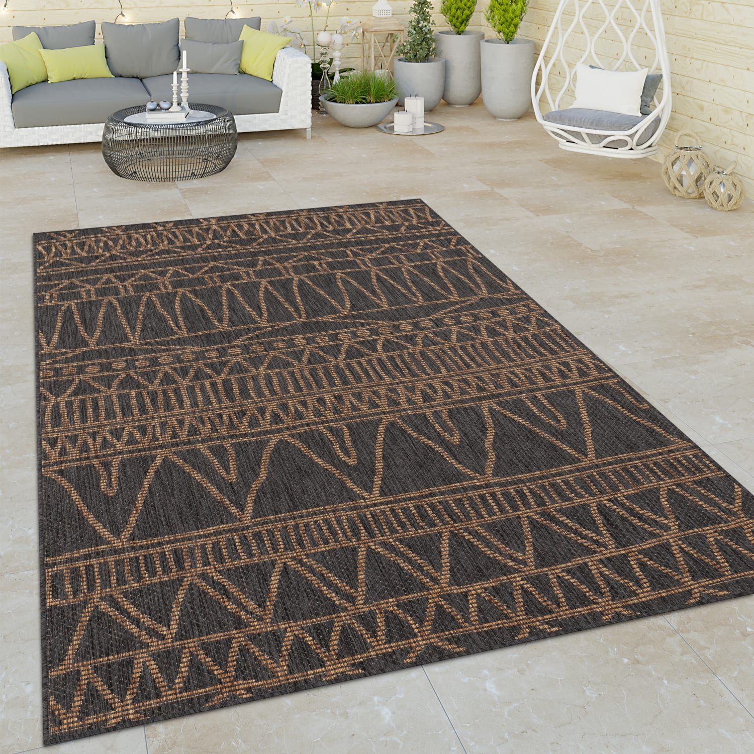 In- & Outdoor-Teppich Illusion Natur