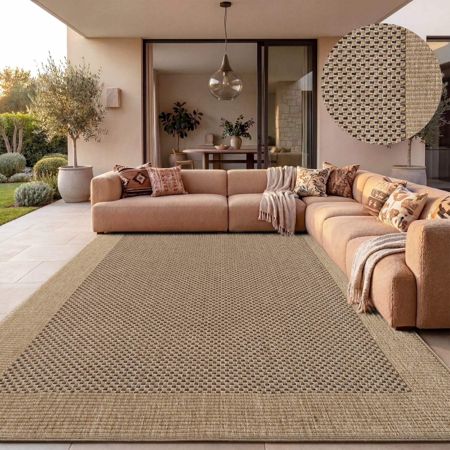 In- & Outdoor-Teppich Waregem Beige