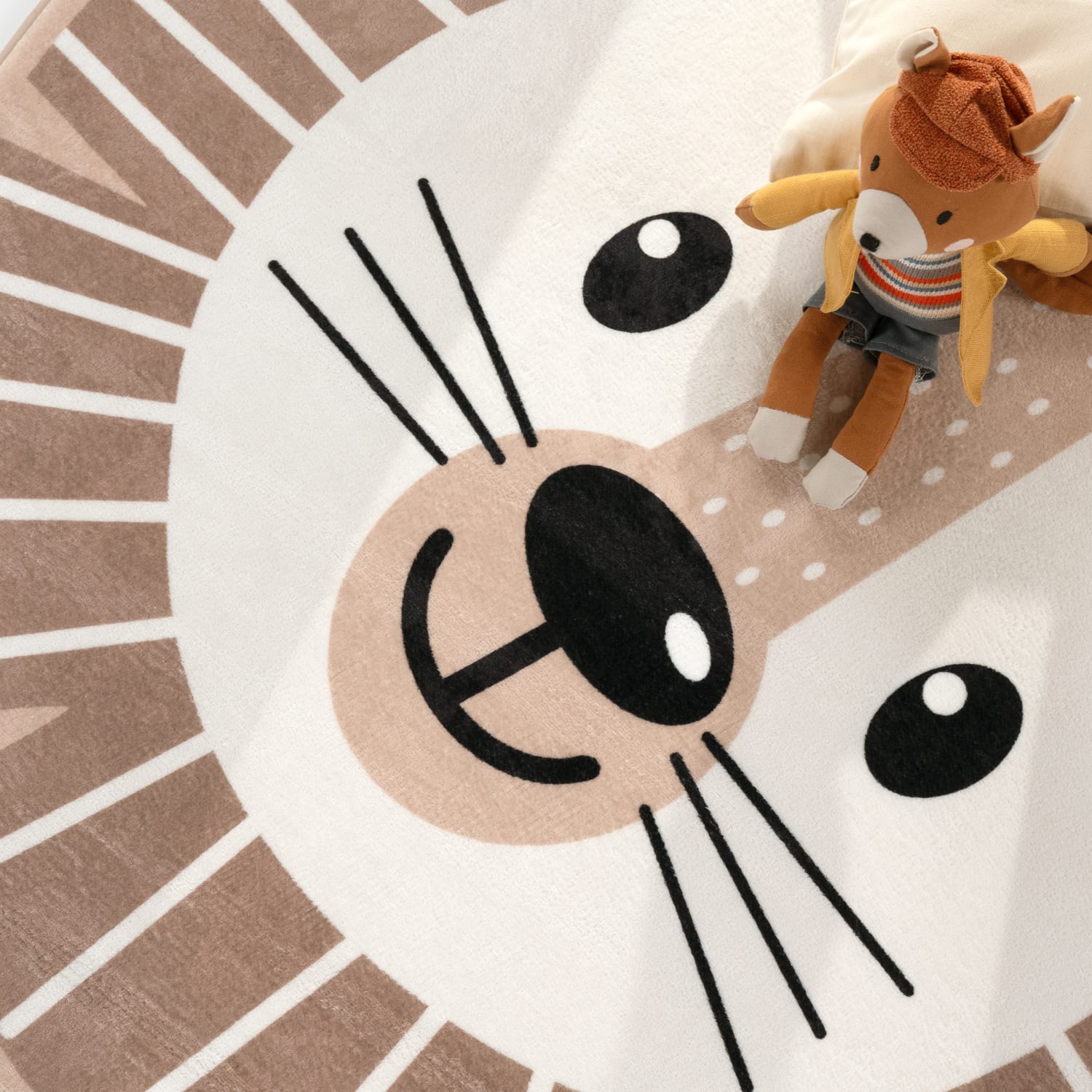 Kinderteppich waschbar Chicos Beige