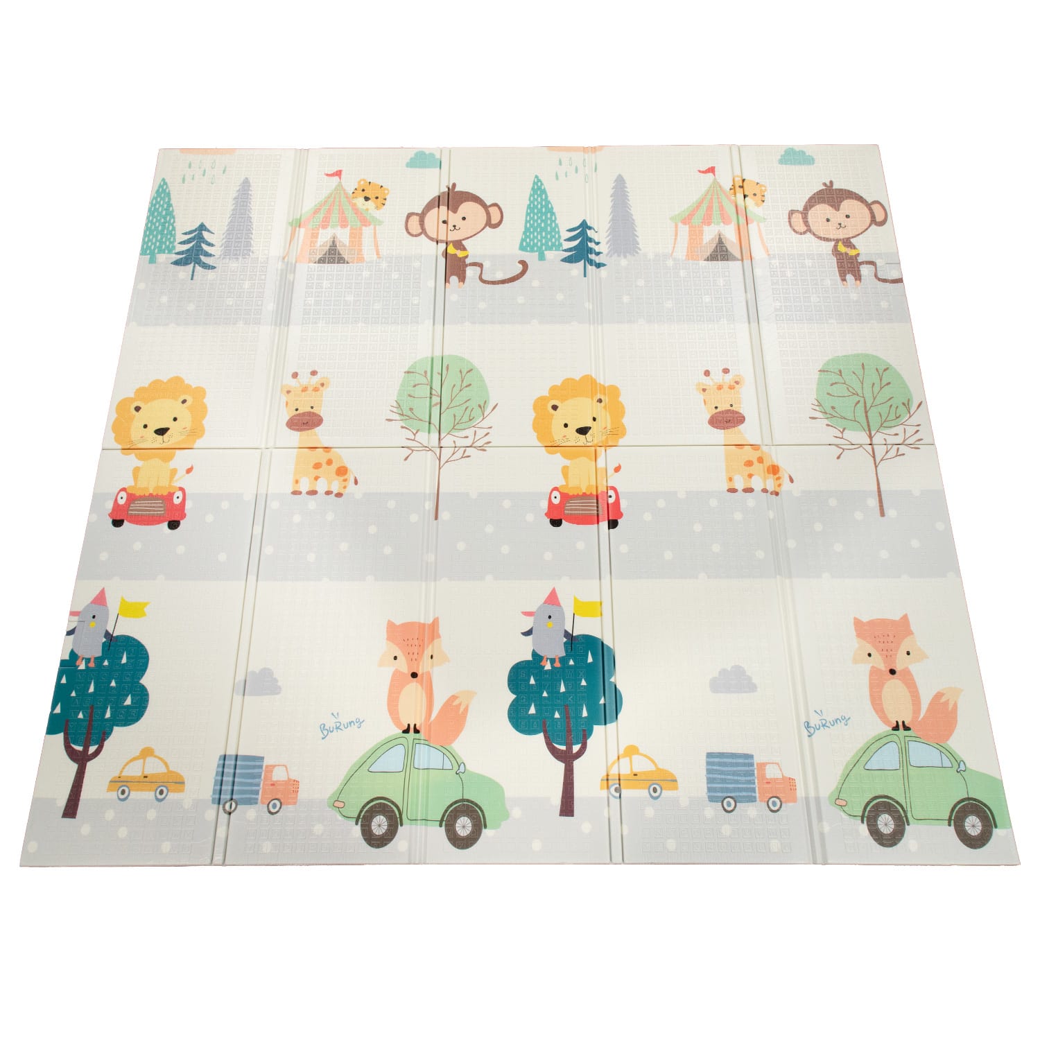 Spielteppich faltbar Folding Mat Mehrfarbig