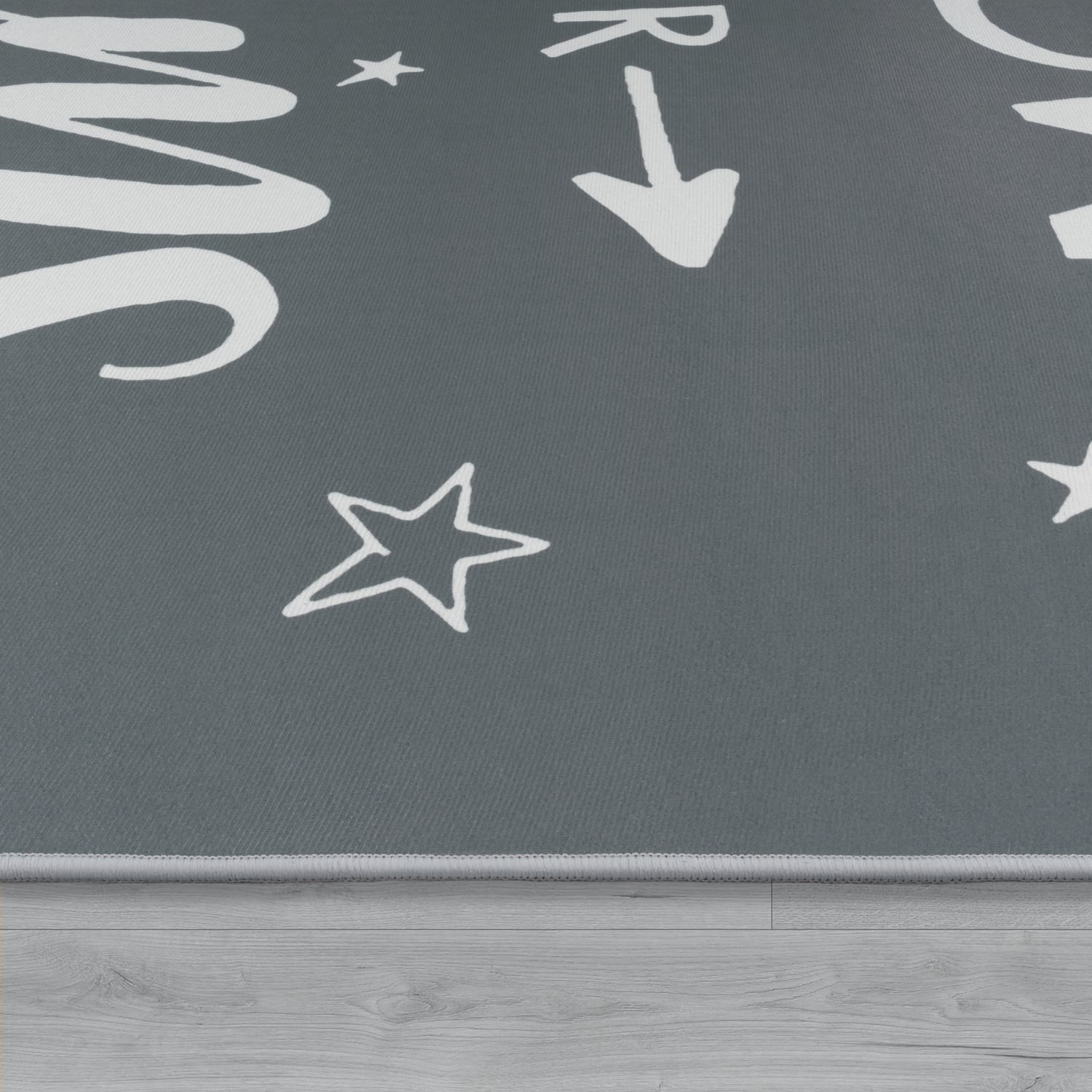 Kinderteppich waschbar Aleyna Anthrazit