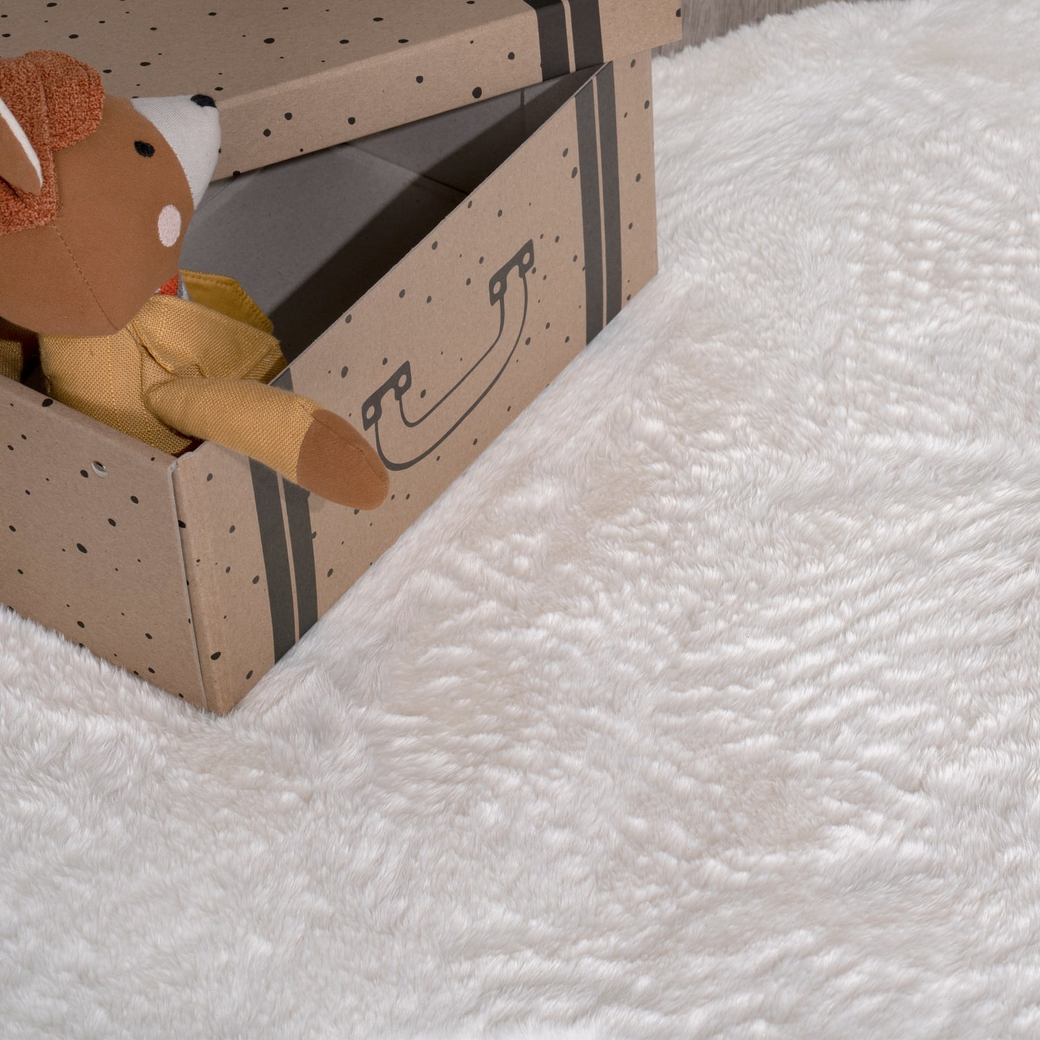 Fell-Teppich Pelt Creme