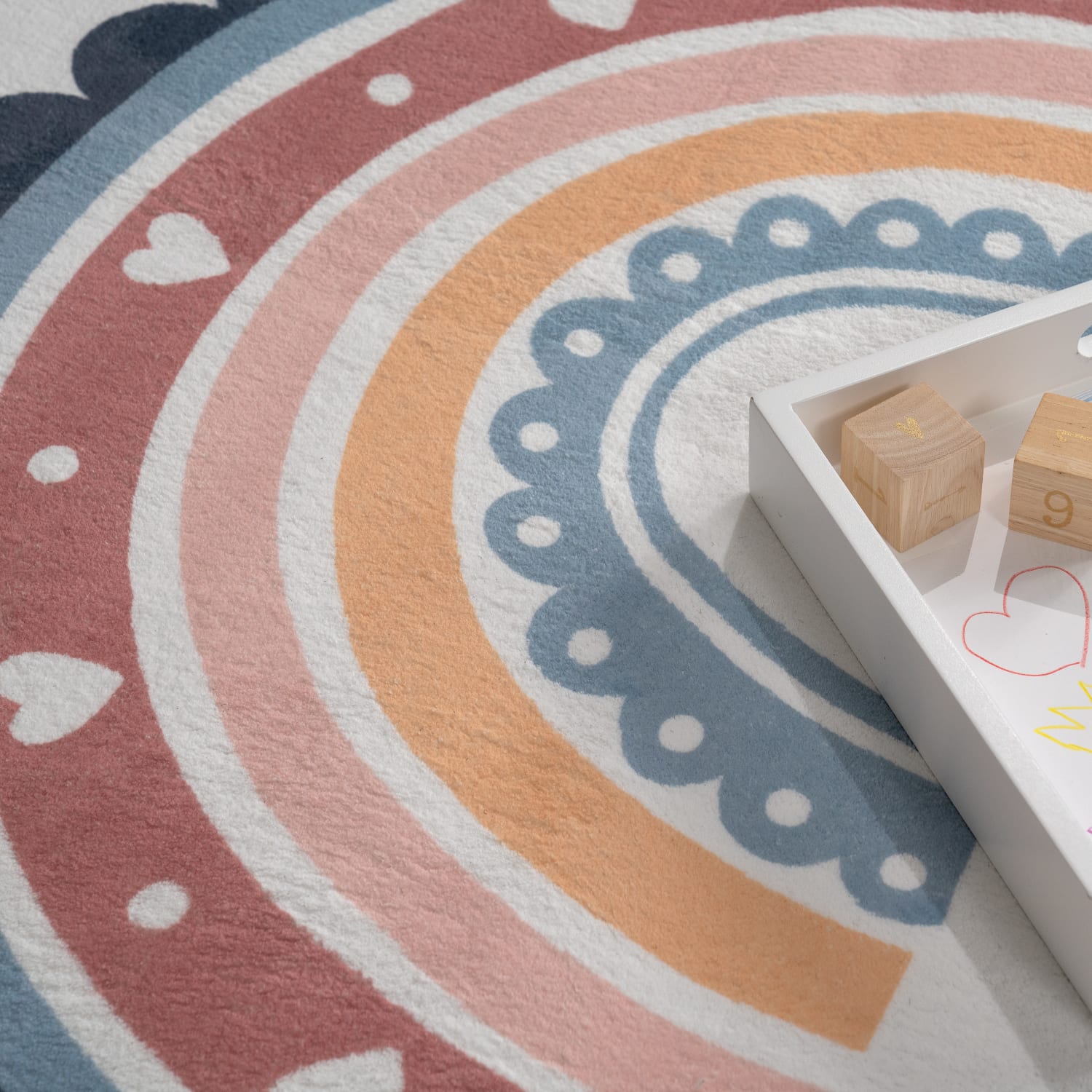 Kinder-Teppich Eliz Mehrfarbig