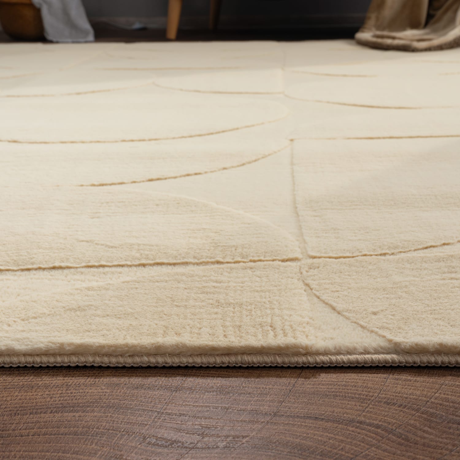 Fell-Teppich Lelystad Beige