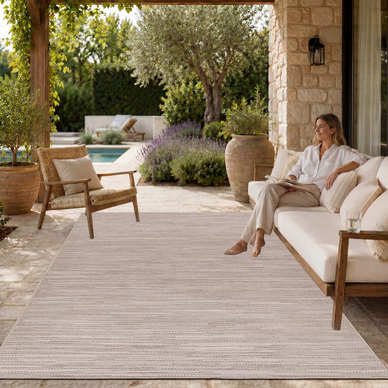 In- & Outdoor-Teppich Vermont Beige