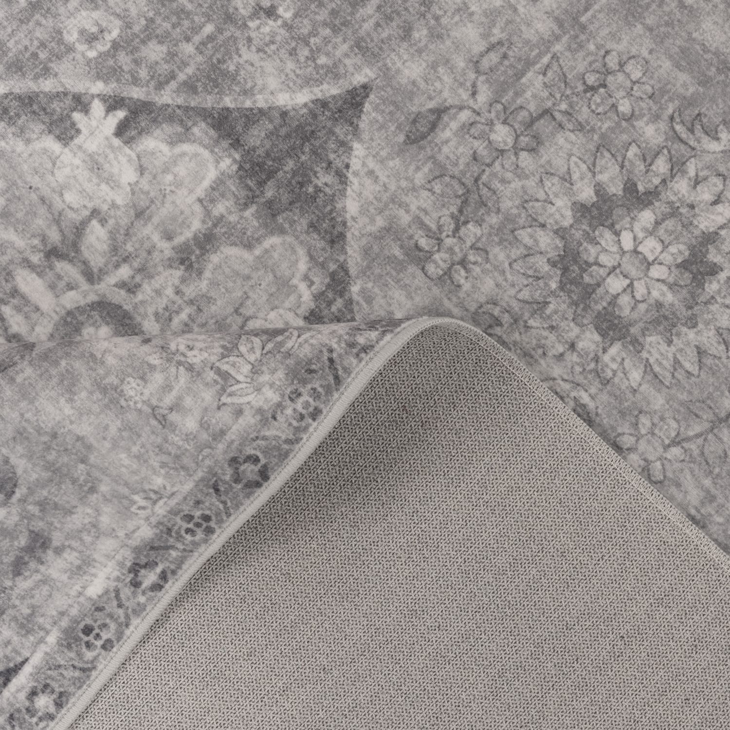 Teppich waschbar Semer Grau