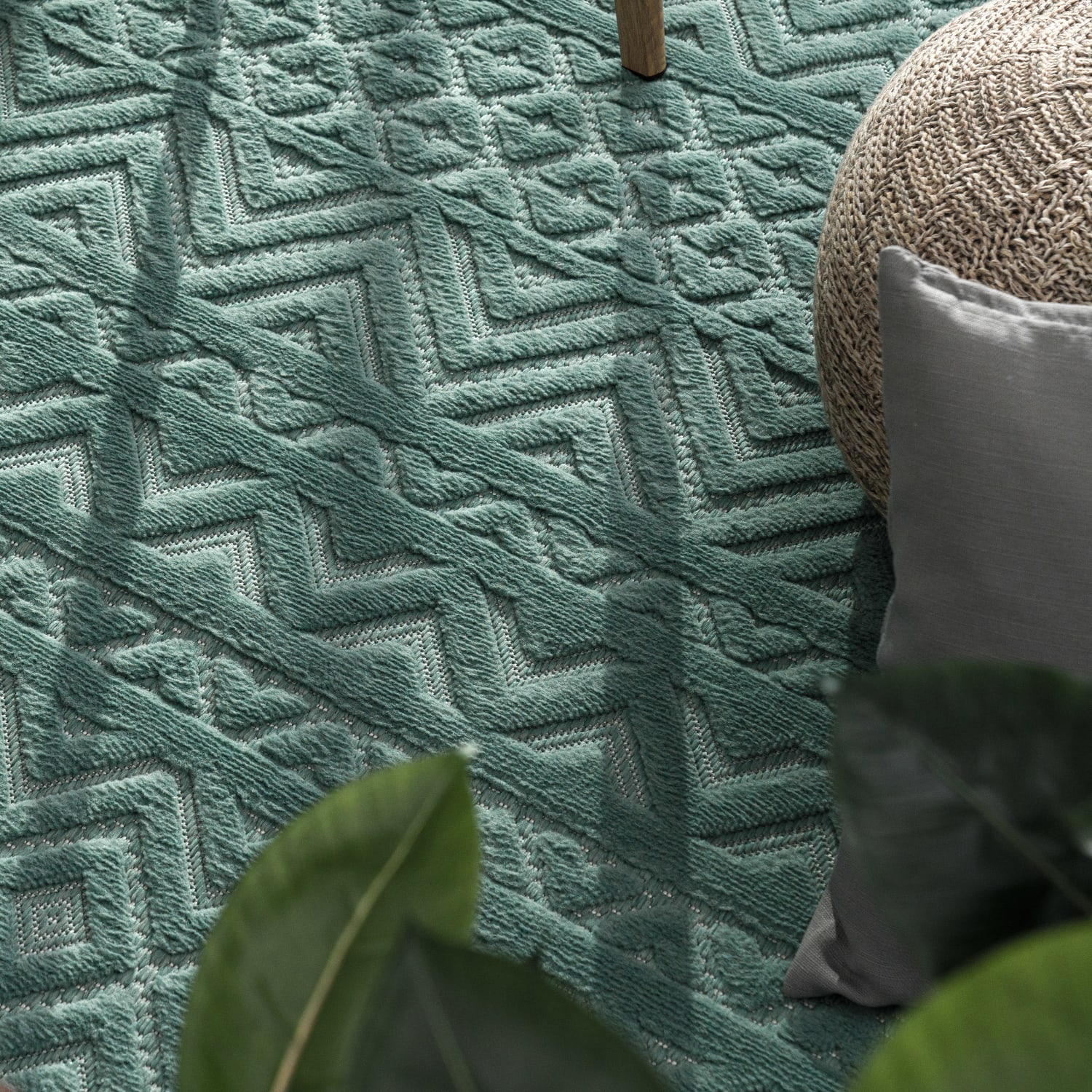 In- & Outdoor-Teppich Livorno Türkis