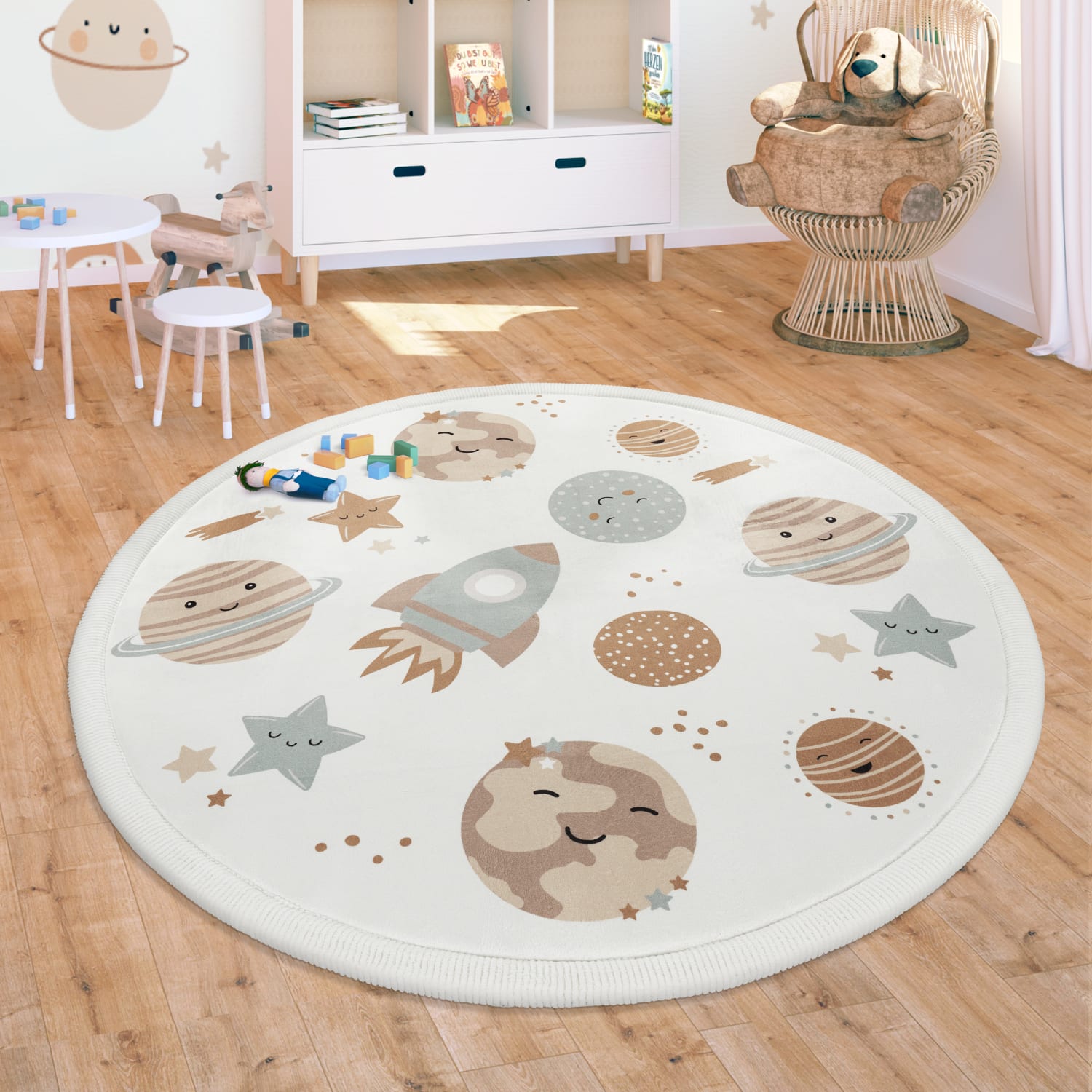 Kinderteppich waschbar Emilia Mehrfarbig