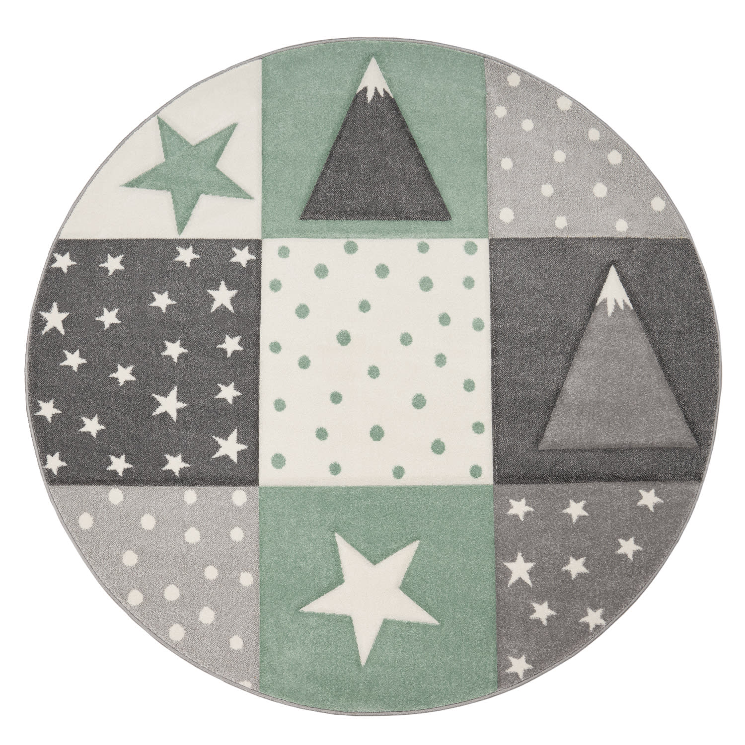 Kinder-Teppich Cosmo Grün