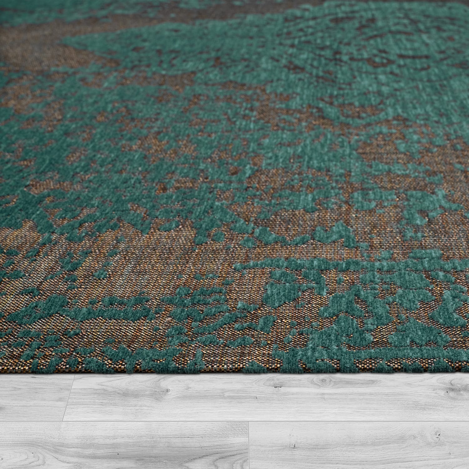 Flachgeweber Teppich Mariba Türkis