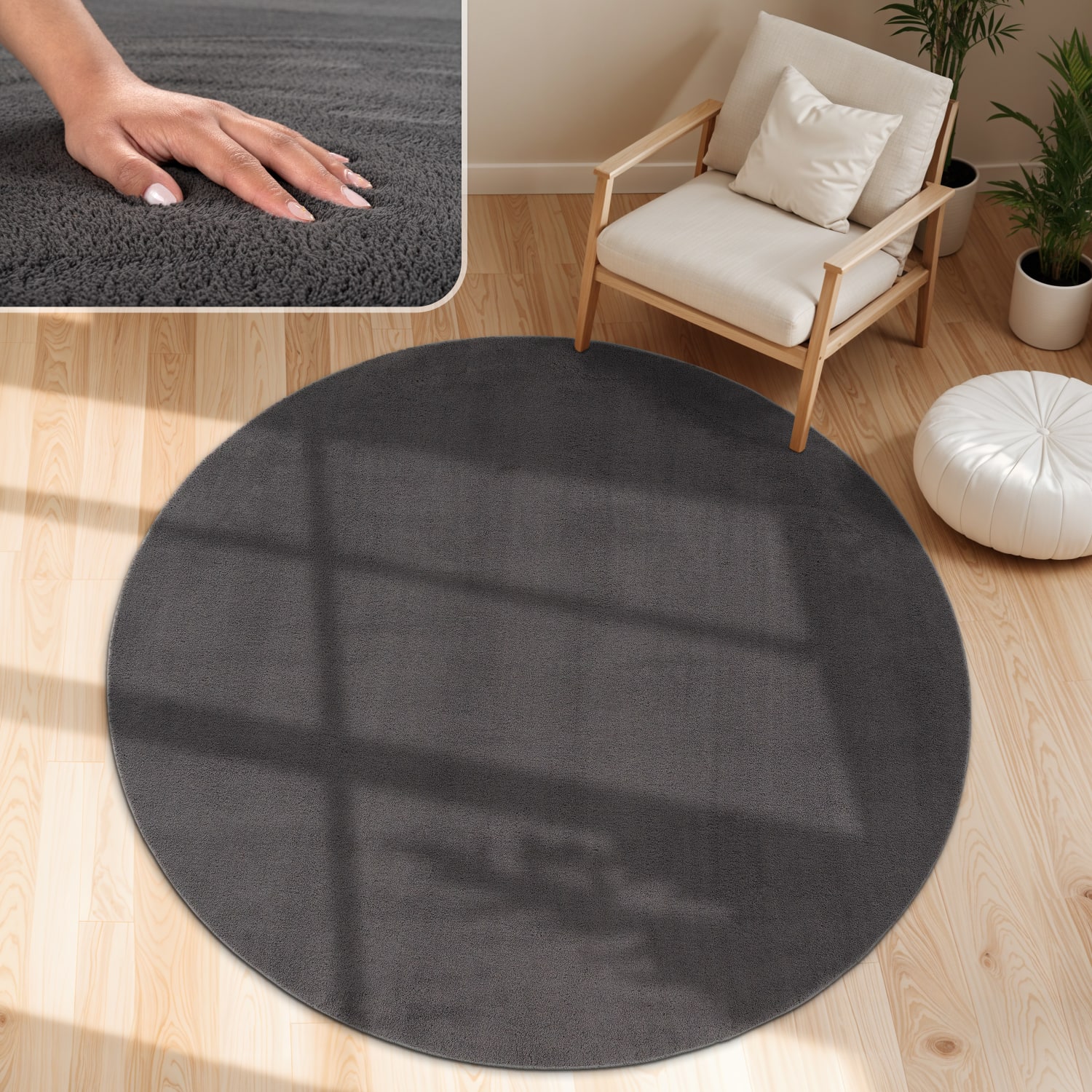 Teppich Cadiz Anthrazit