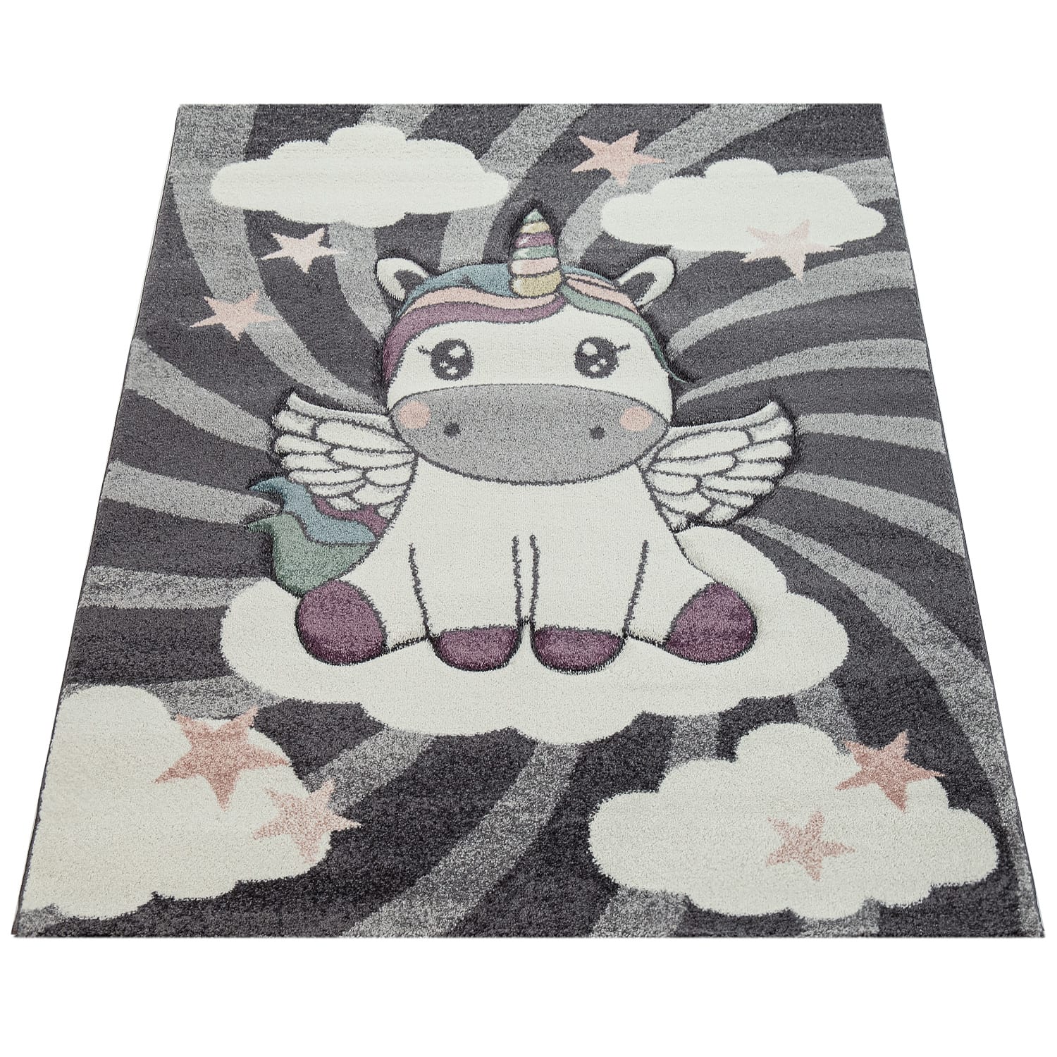Kinder-Teppich Cosmo Grau