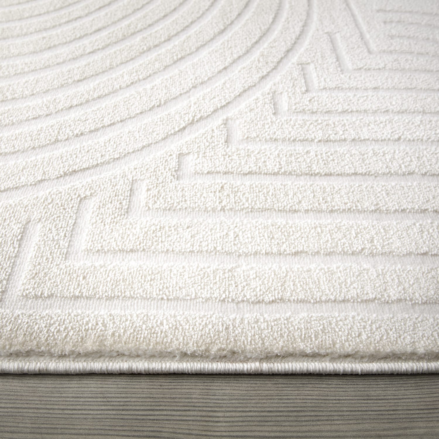 Moderner-Teppich Luzern Creme