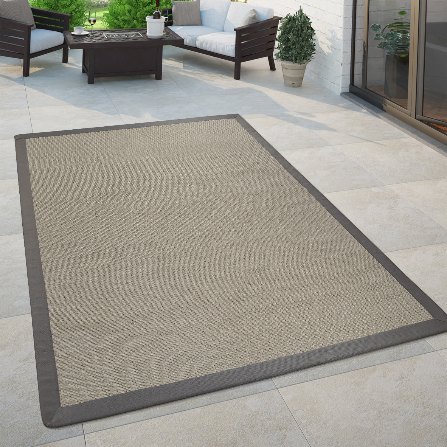 In- & Outdoor-Teppich Sisala Creme
