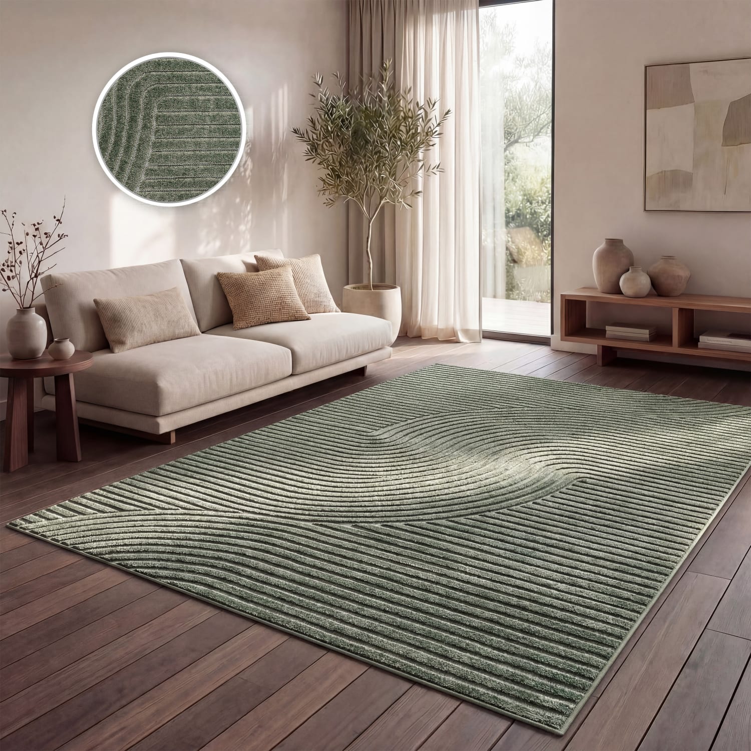 In- & Outdoor-Teppich Cotton Grün
