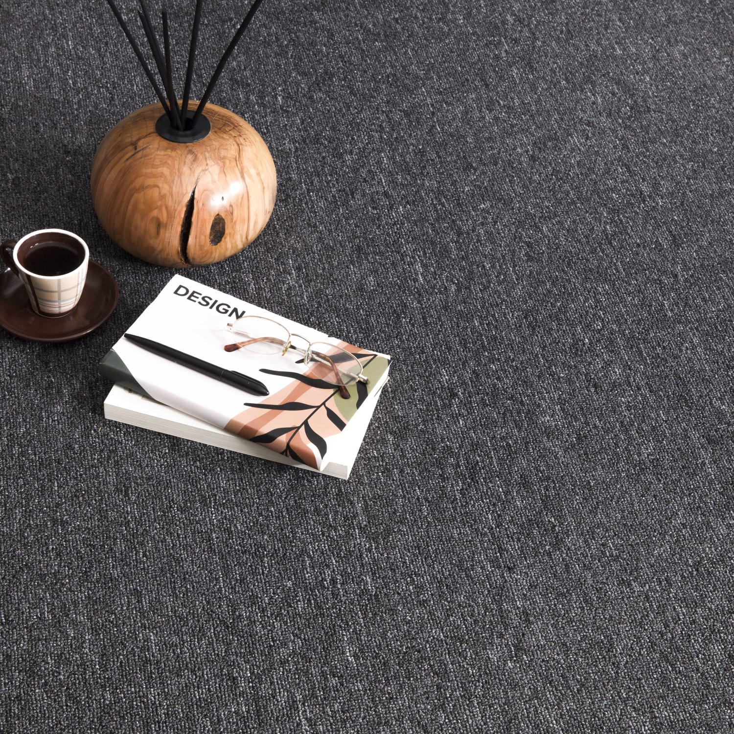 Flachgeweber Teppich Barcelona Anthrazit