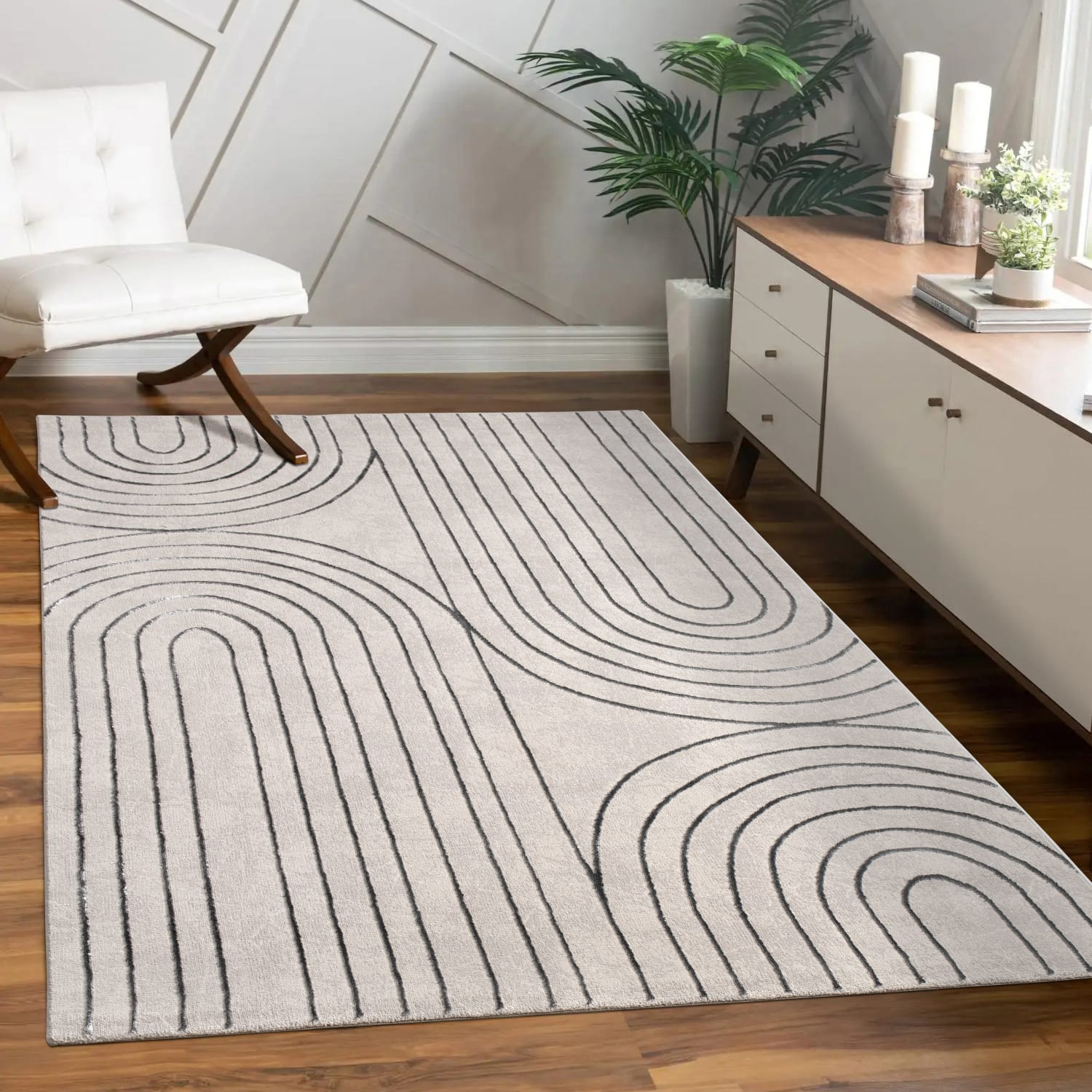 Teppich Tuana | Grau | 160x230 cm