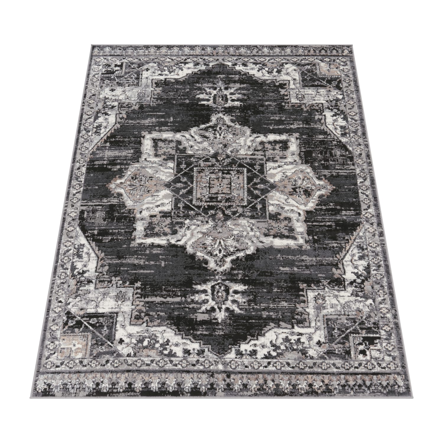 Vintage Teppich Pescara Schwarz