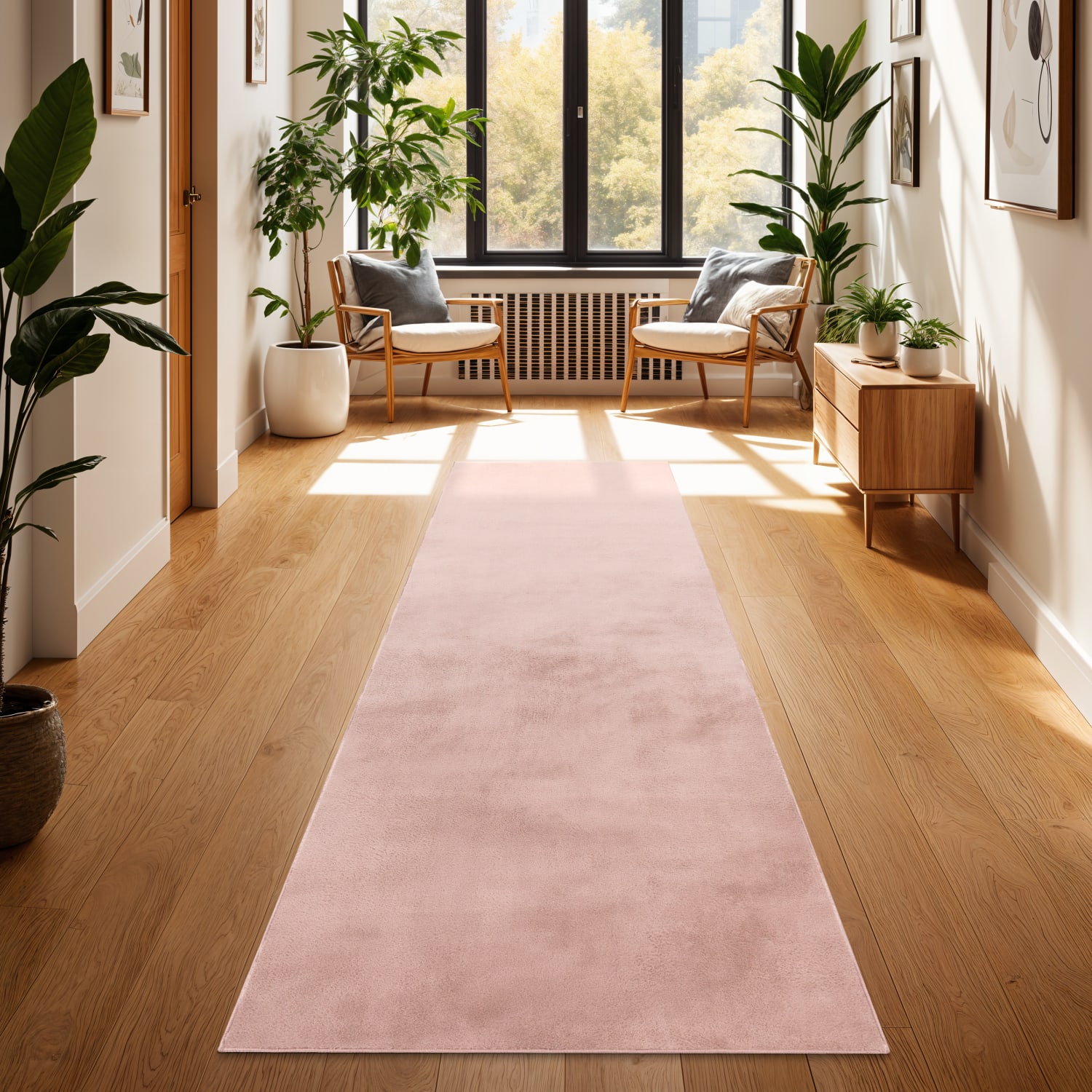 Flauschteppich Soft Pink