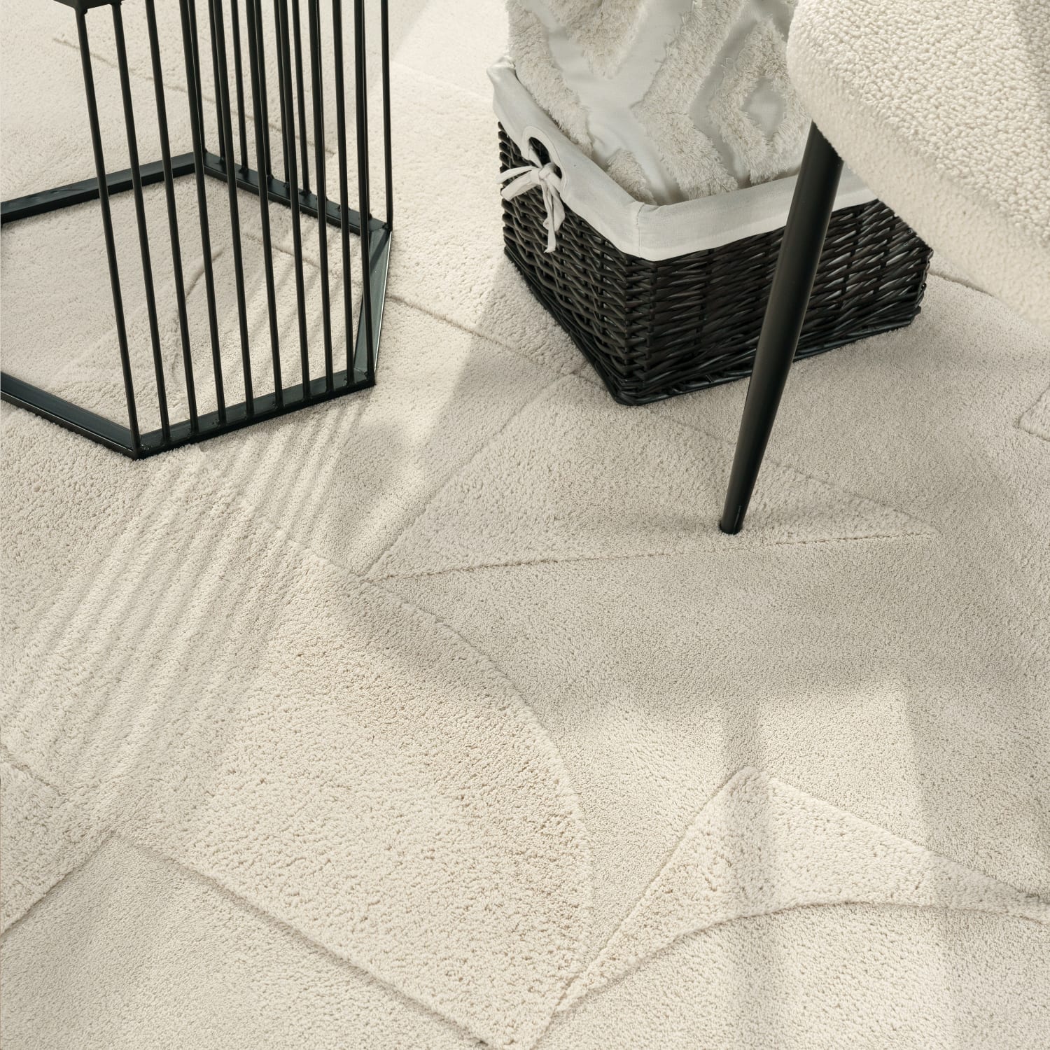 Moderner-Teppich Tokio Creme