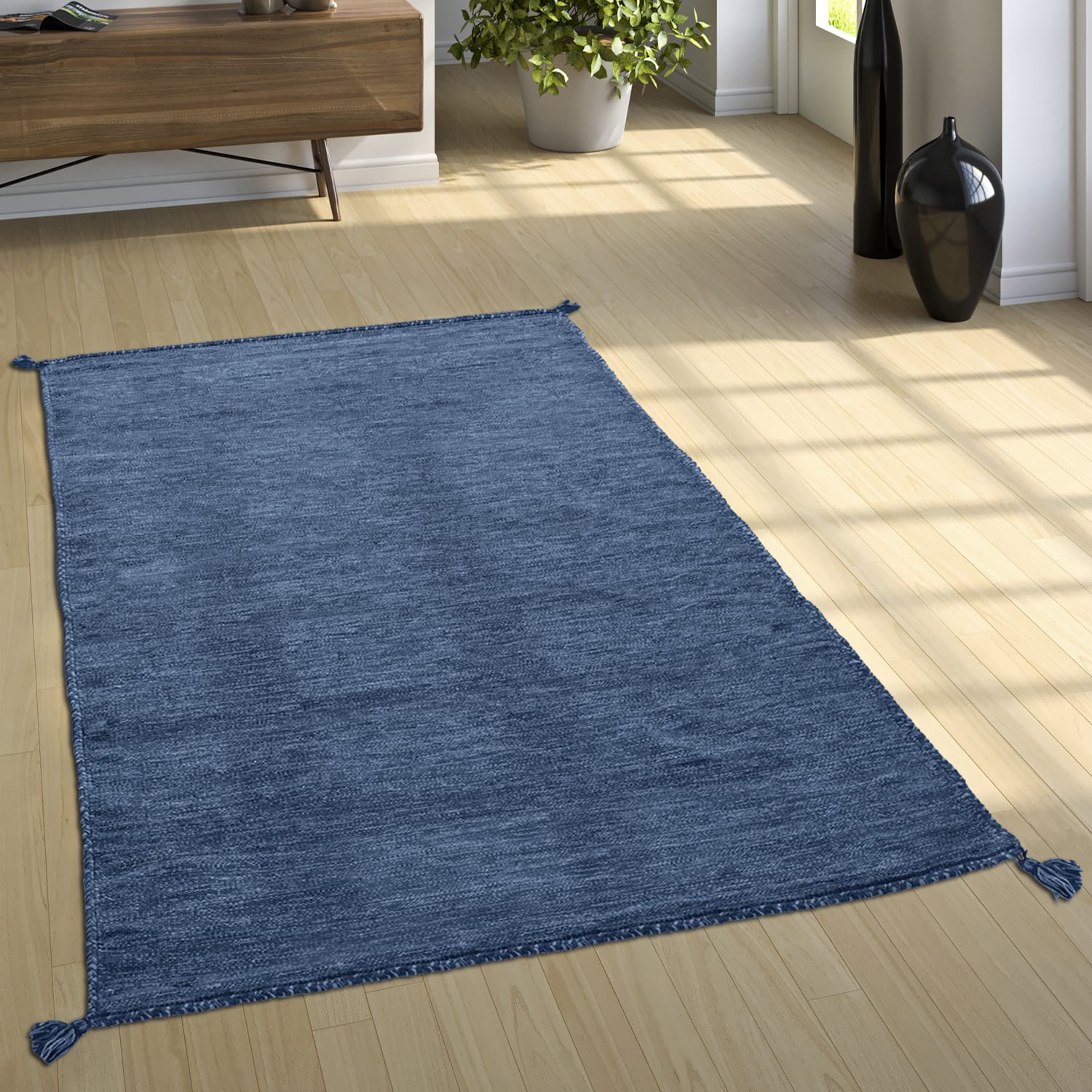 Teppich Kilim Blau