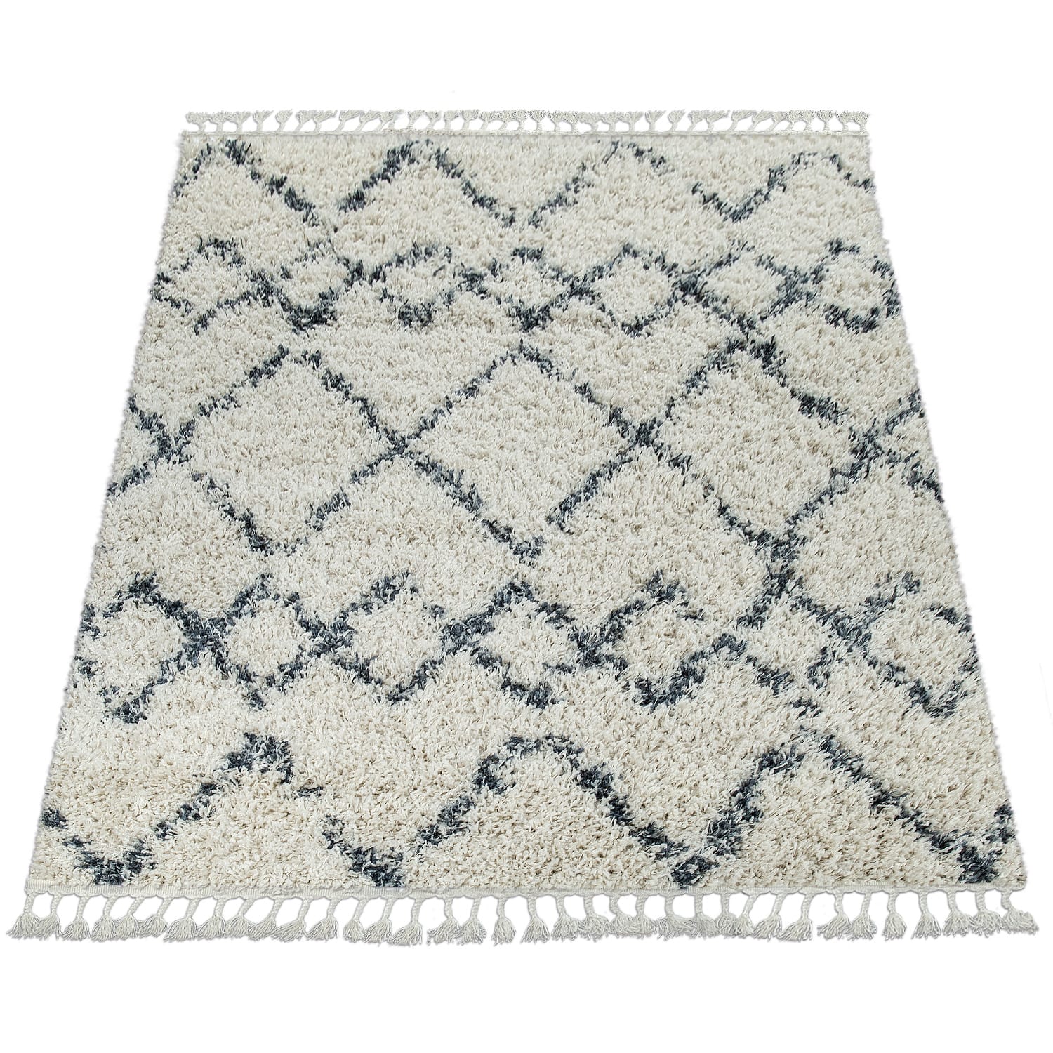 Hochflorteppich Nador Creme