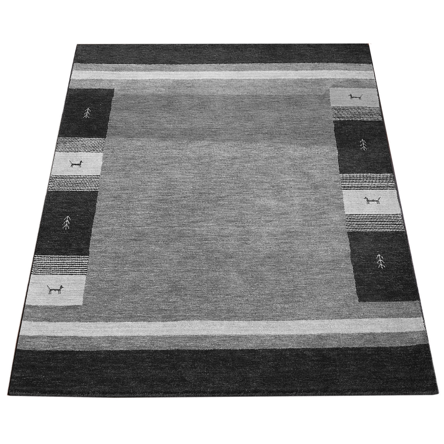 Gabbeh Teppich Gabbeh Grau