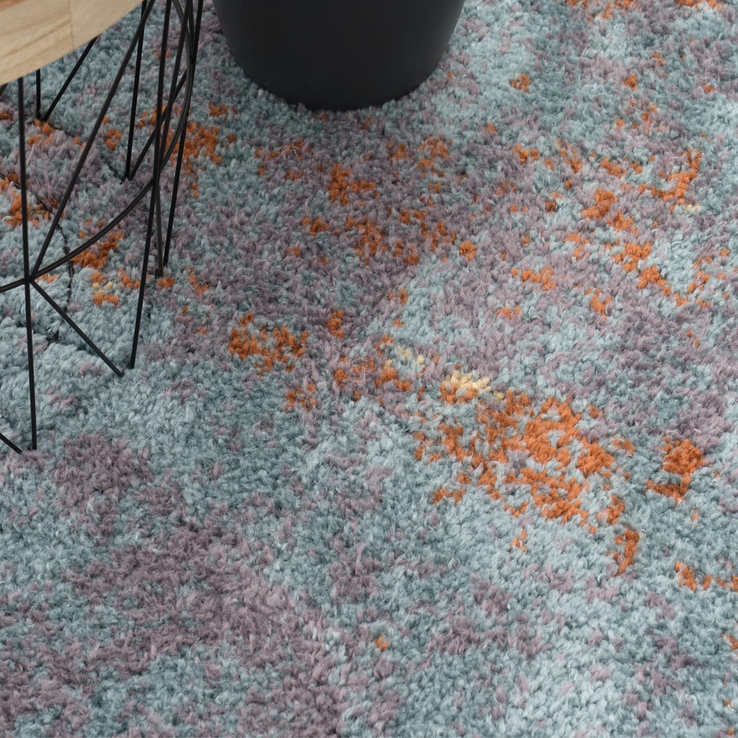 Hochflorteppich Padua Mehrfarbig