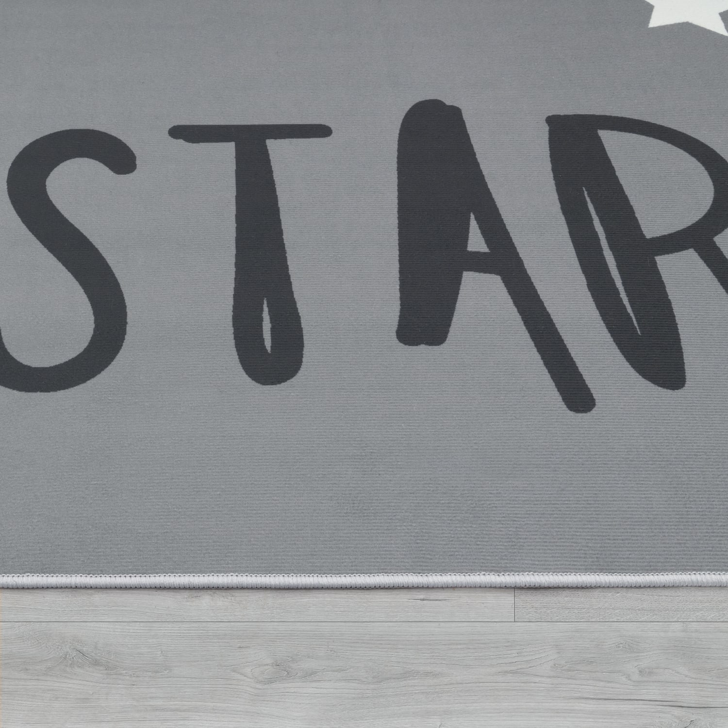 Kinderteppich waschbar Aleyna Grau