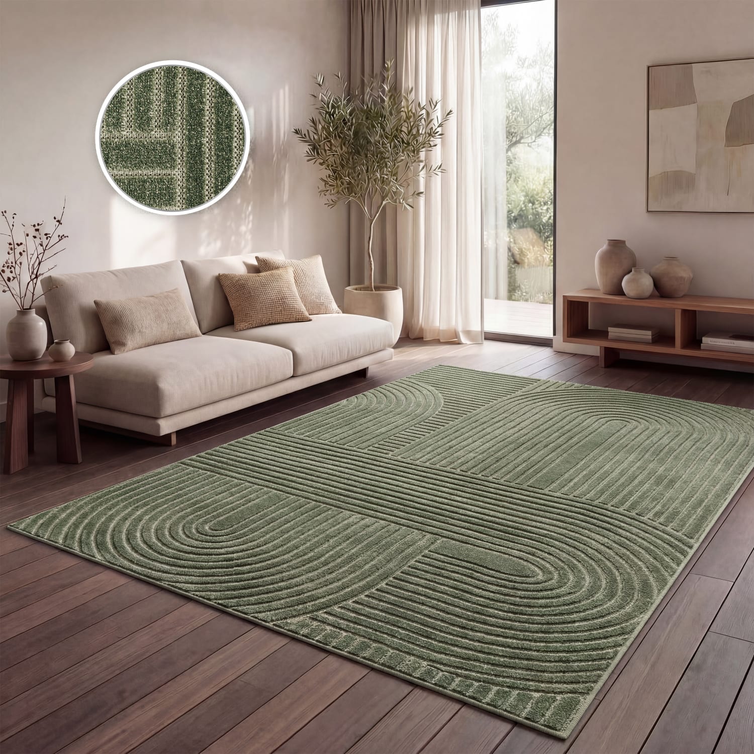 In- & Outdoor-Teppich Cotton Grün