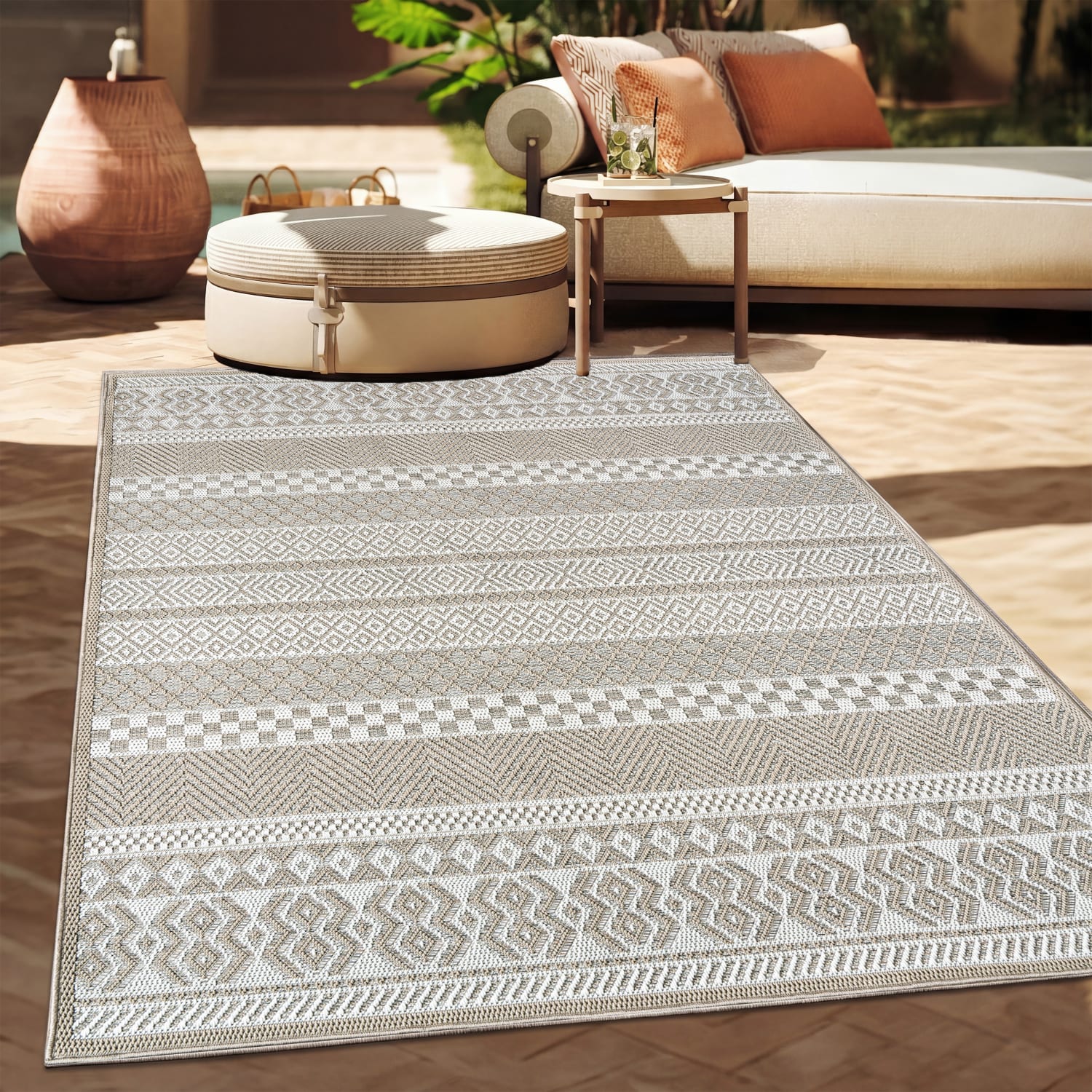 In- & Outdoor-Teppich Vermont Beige