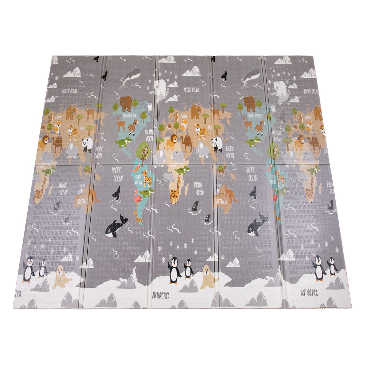 Spielteppich faltbar Folding Mat Mehrfarbig