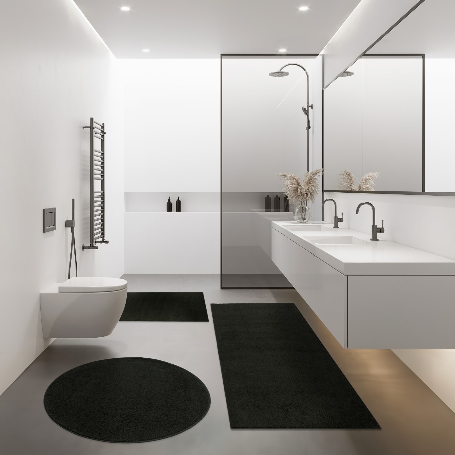 Badematte Kanda Schwarz