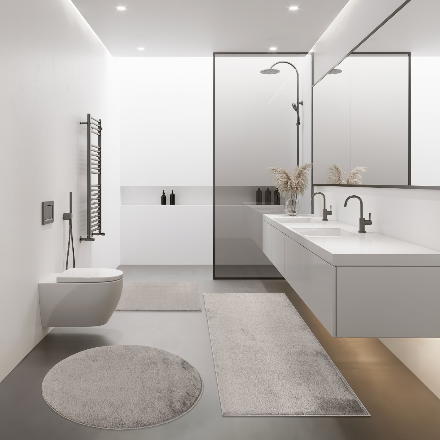 Badematte Kanda Grau