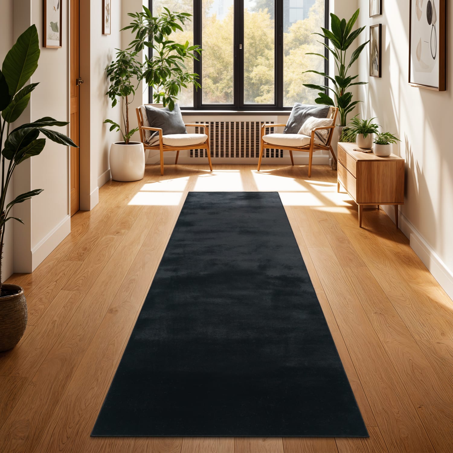 Flauschteppich Soft Schwarz