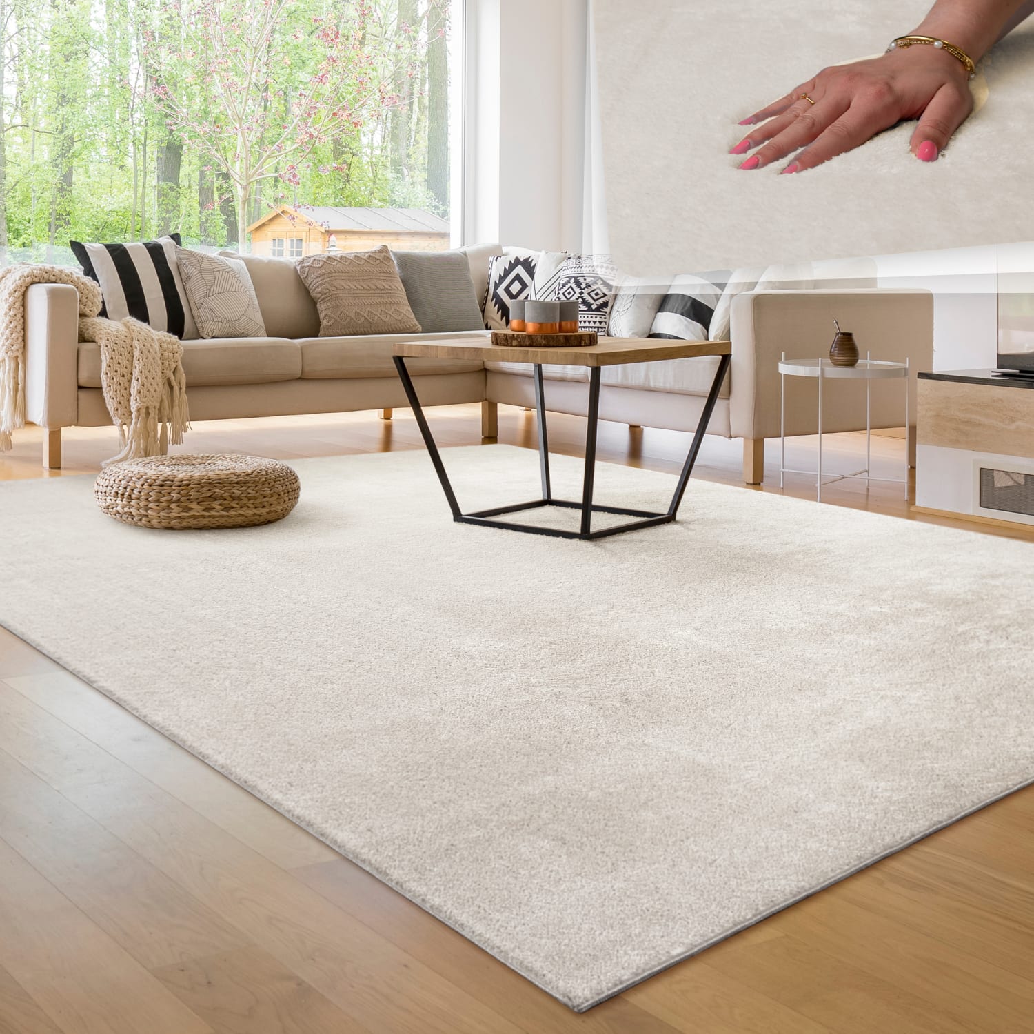 Teppich Cadiz | Creme | 300x400 cm