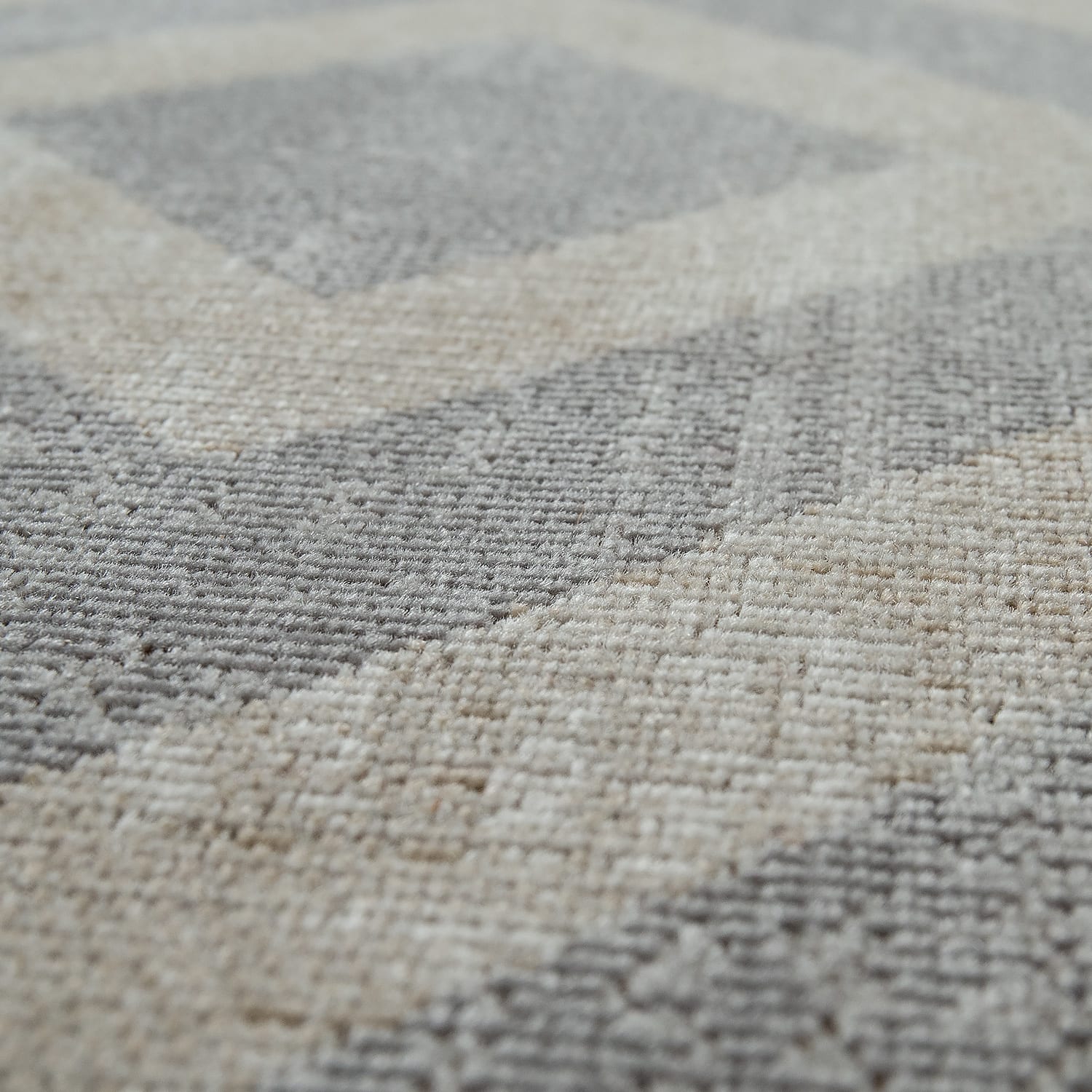 In- & outdoor-teppich Poco | Grau-Weiß | 160 cm rund