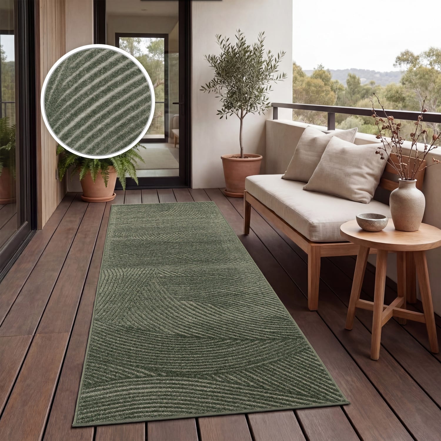 In- & Outdoor-Teppich Cotton Grün