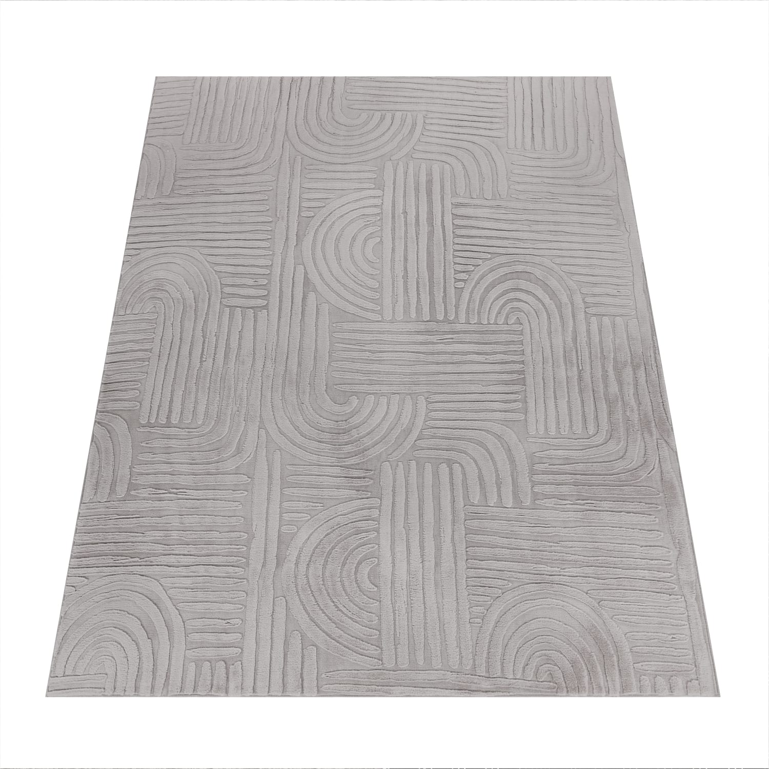 Fell-Teppich Lelystad Grau