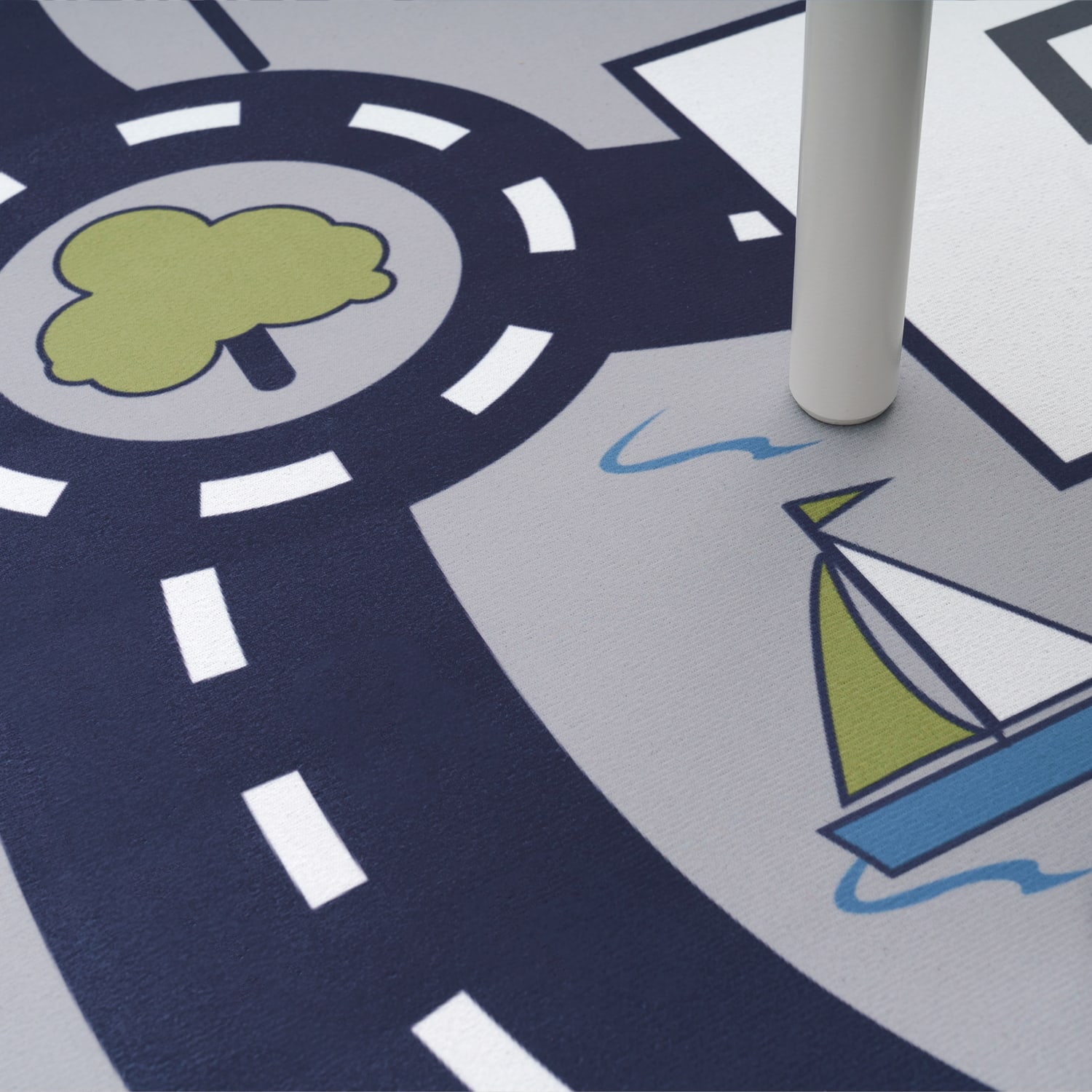 Kinder-Teppich Bino Grau