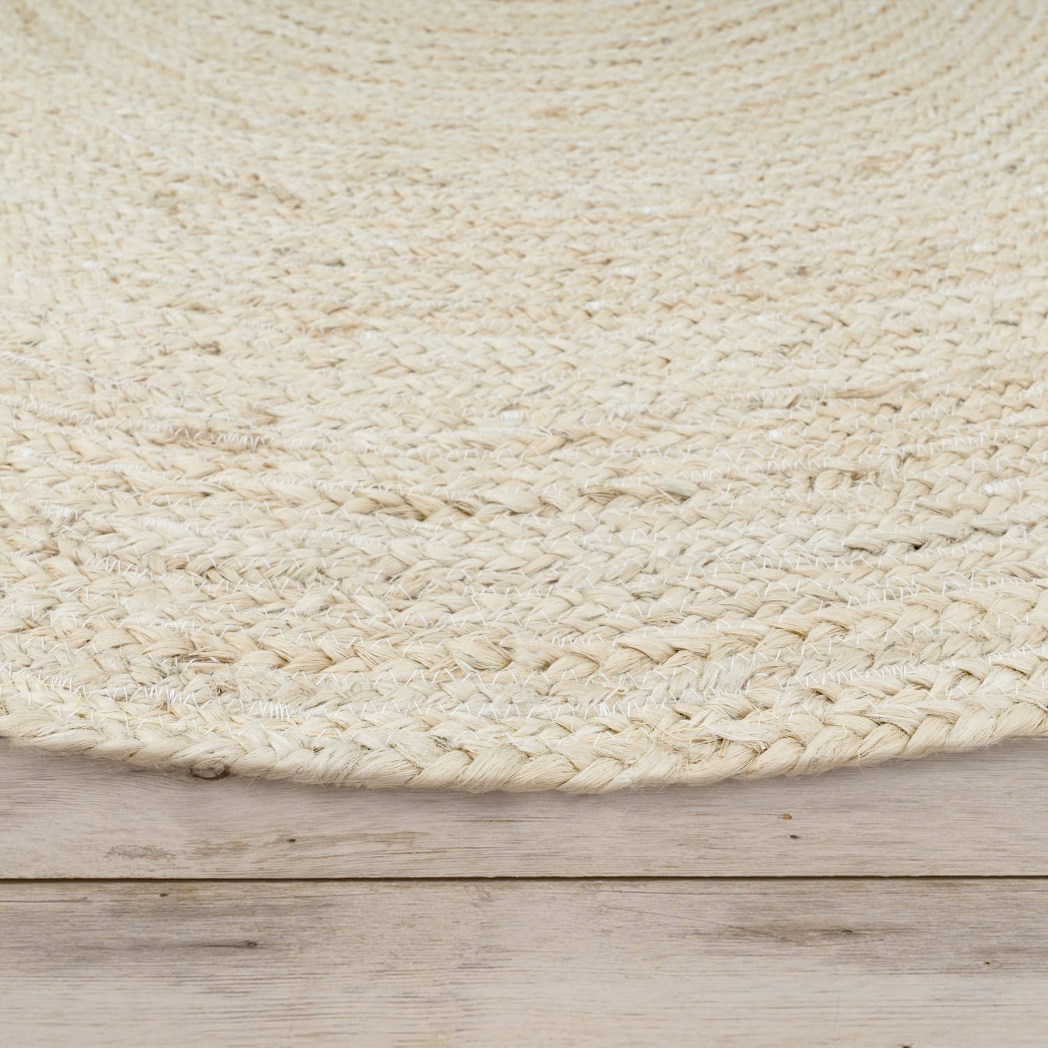 Baumwoll-Teppich Viborg Weiß