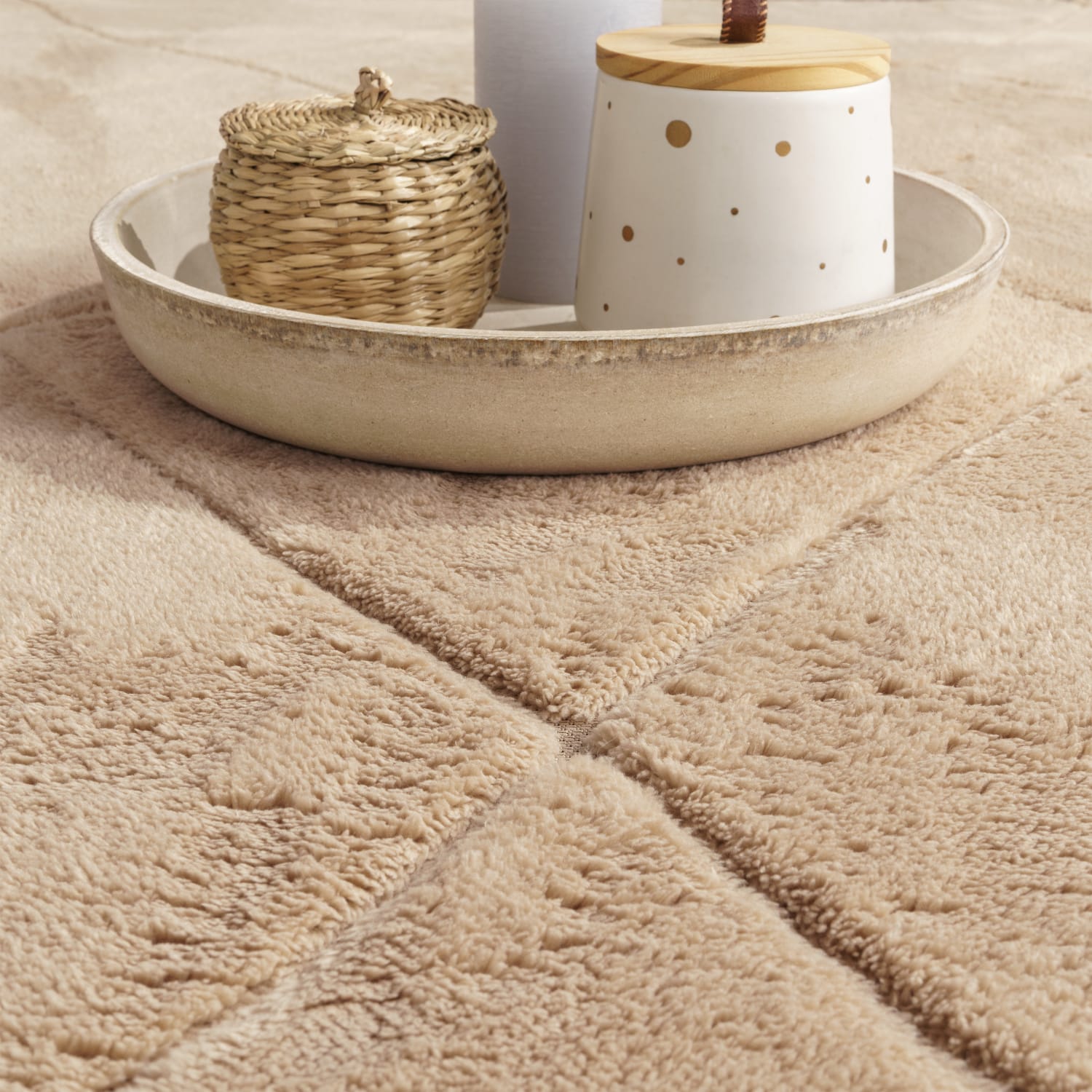 Teppich waschbar Utrecht Beige
