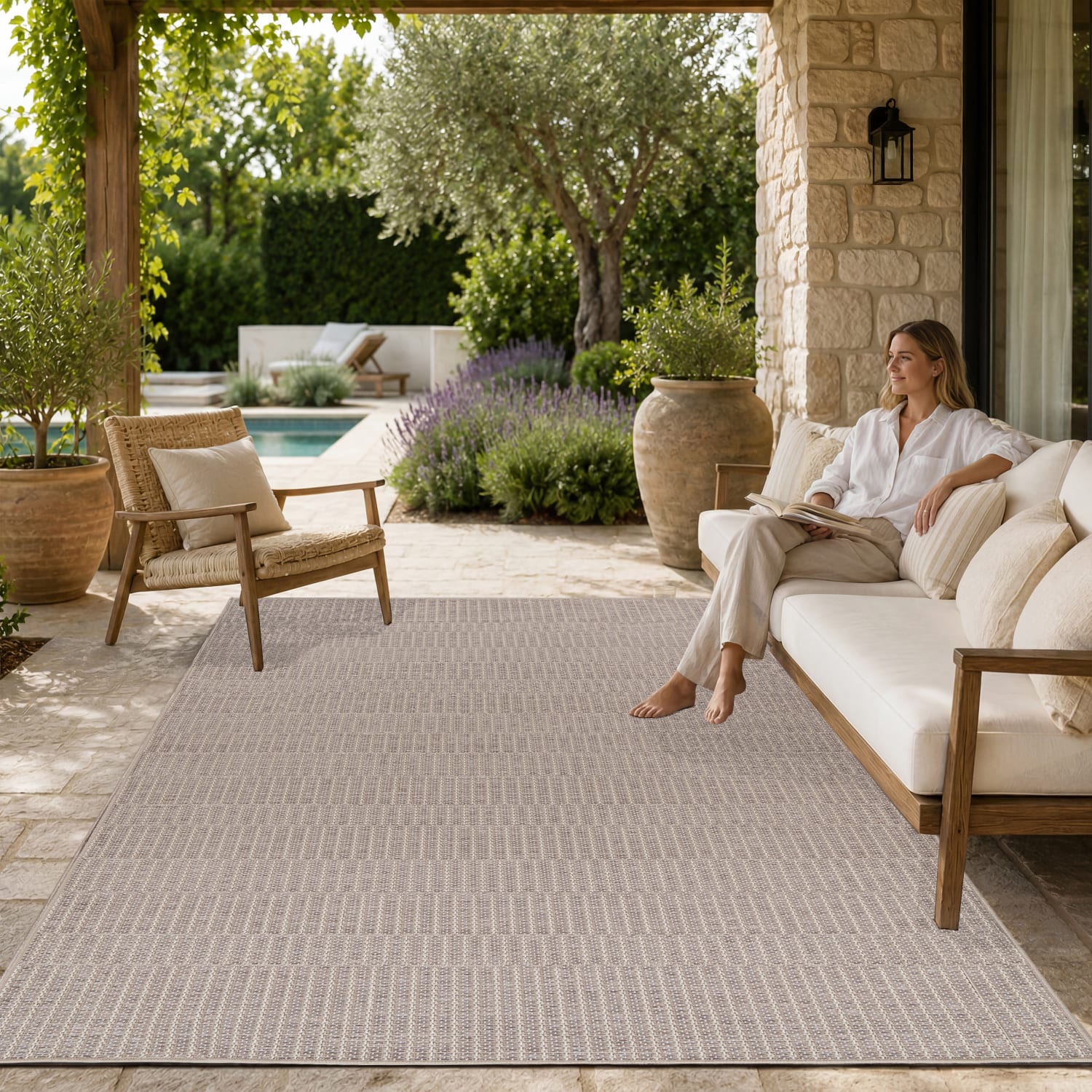 In- & Outdoor-Teppich Vermont Beige