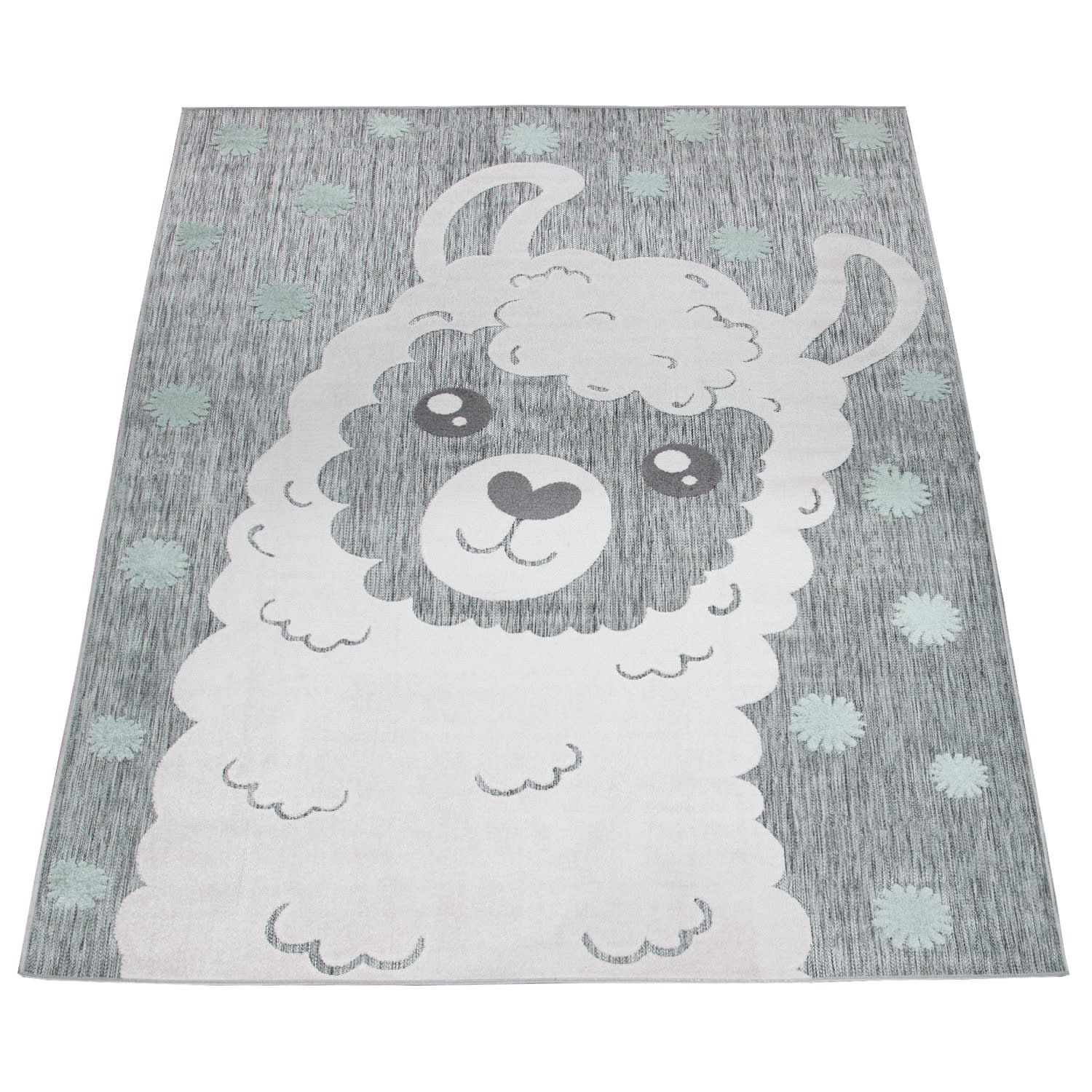 Kinderteppich In- & Outdoor Tweet Grau