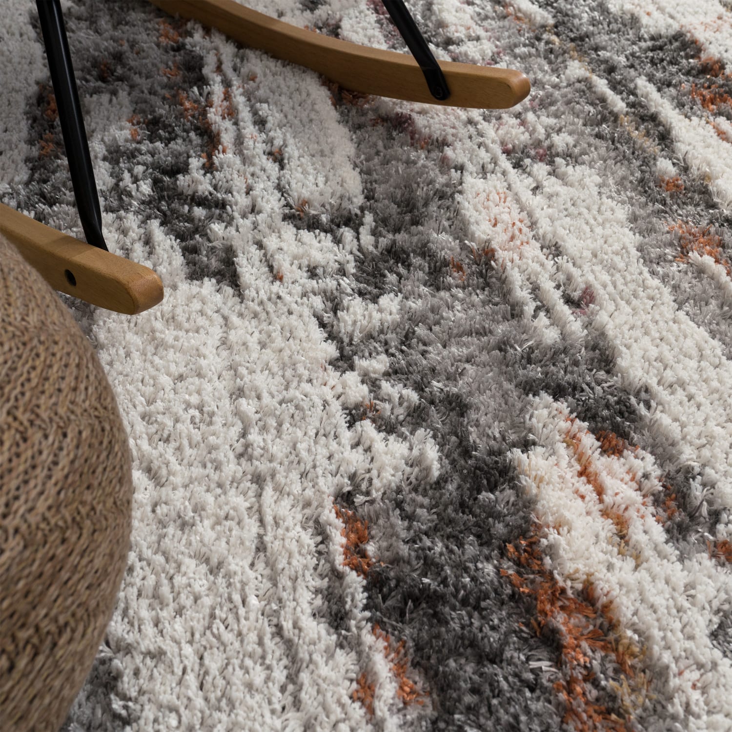 Hochflorteppich Vincenza Mehrfarbig