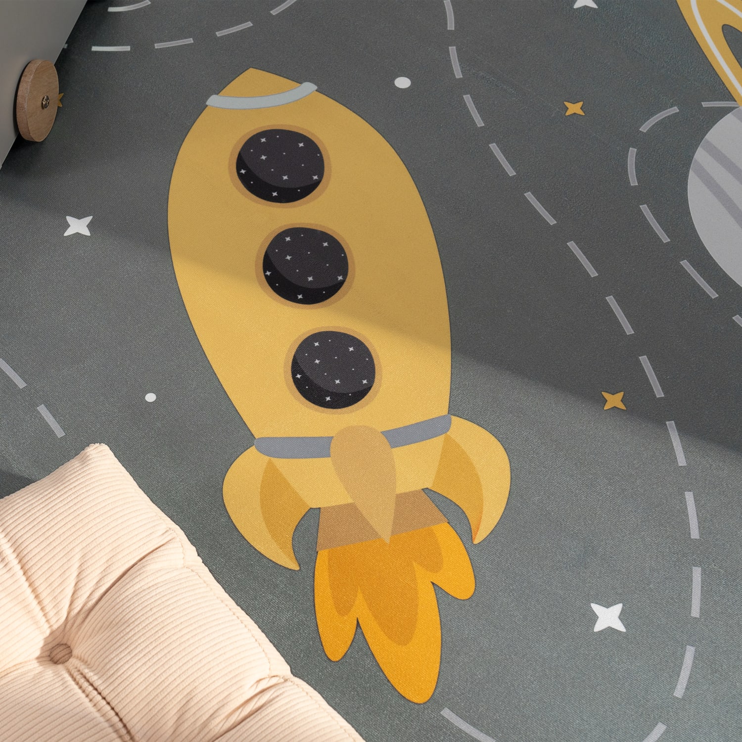 Kinder-Teppich Bino Grau